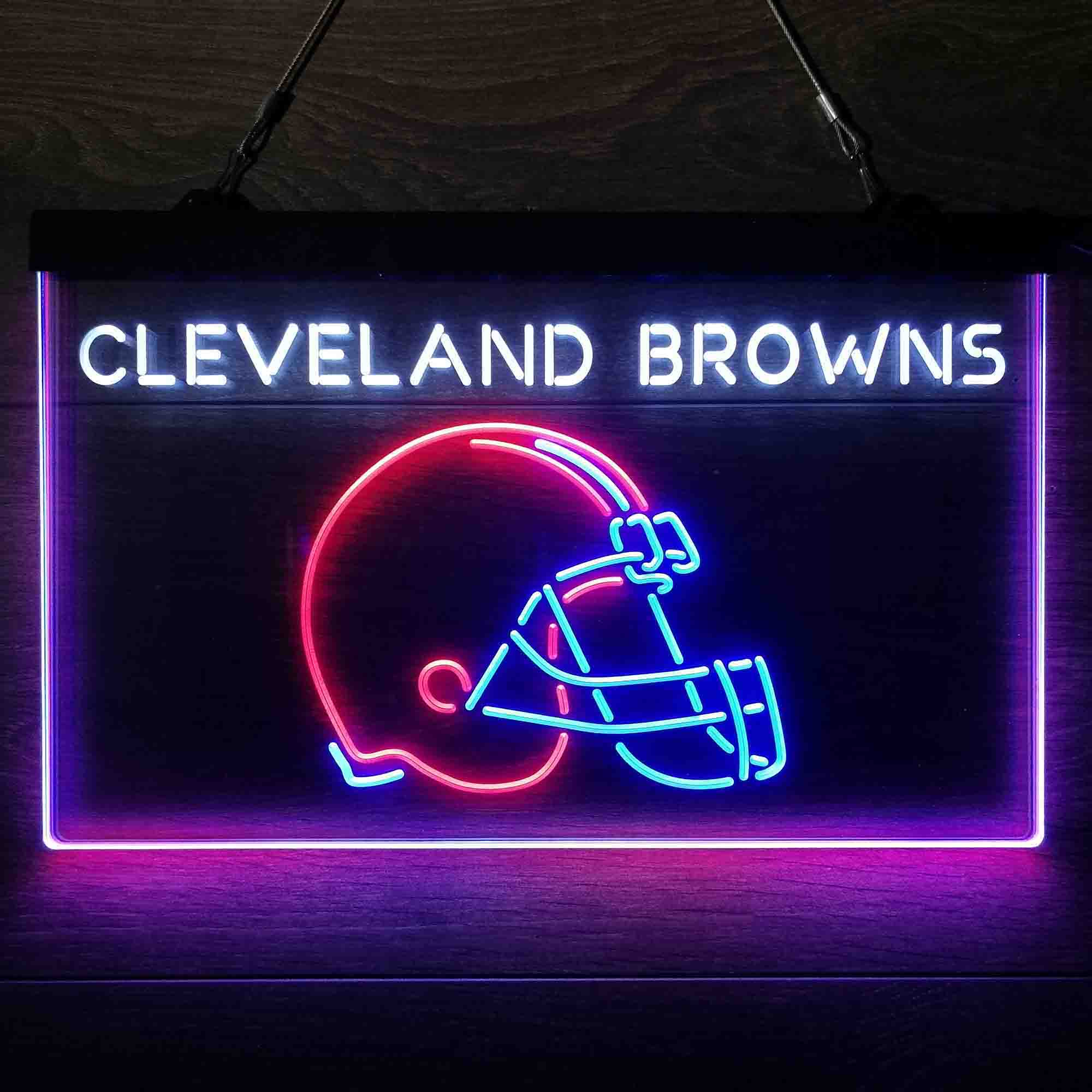 Cleveland Browns Neon 3-Color LED Sign - Image 6