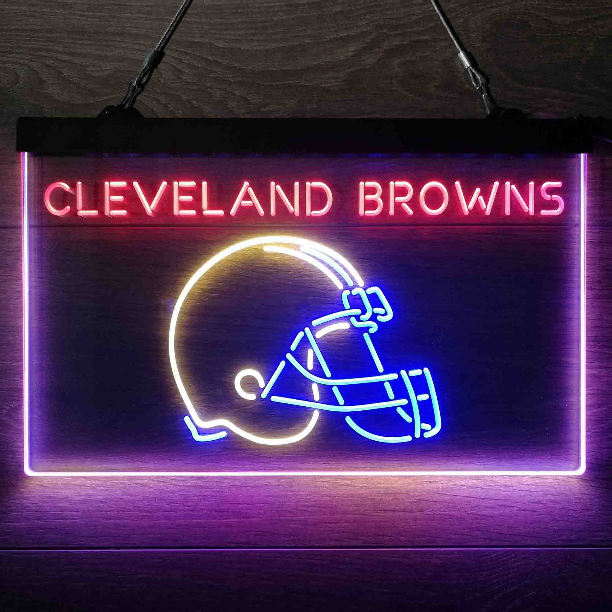 Cleveland Browns Neon 3-Color LED Sign - Image 9