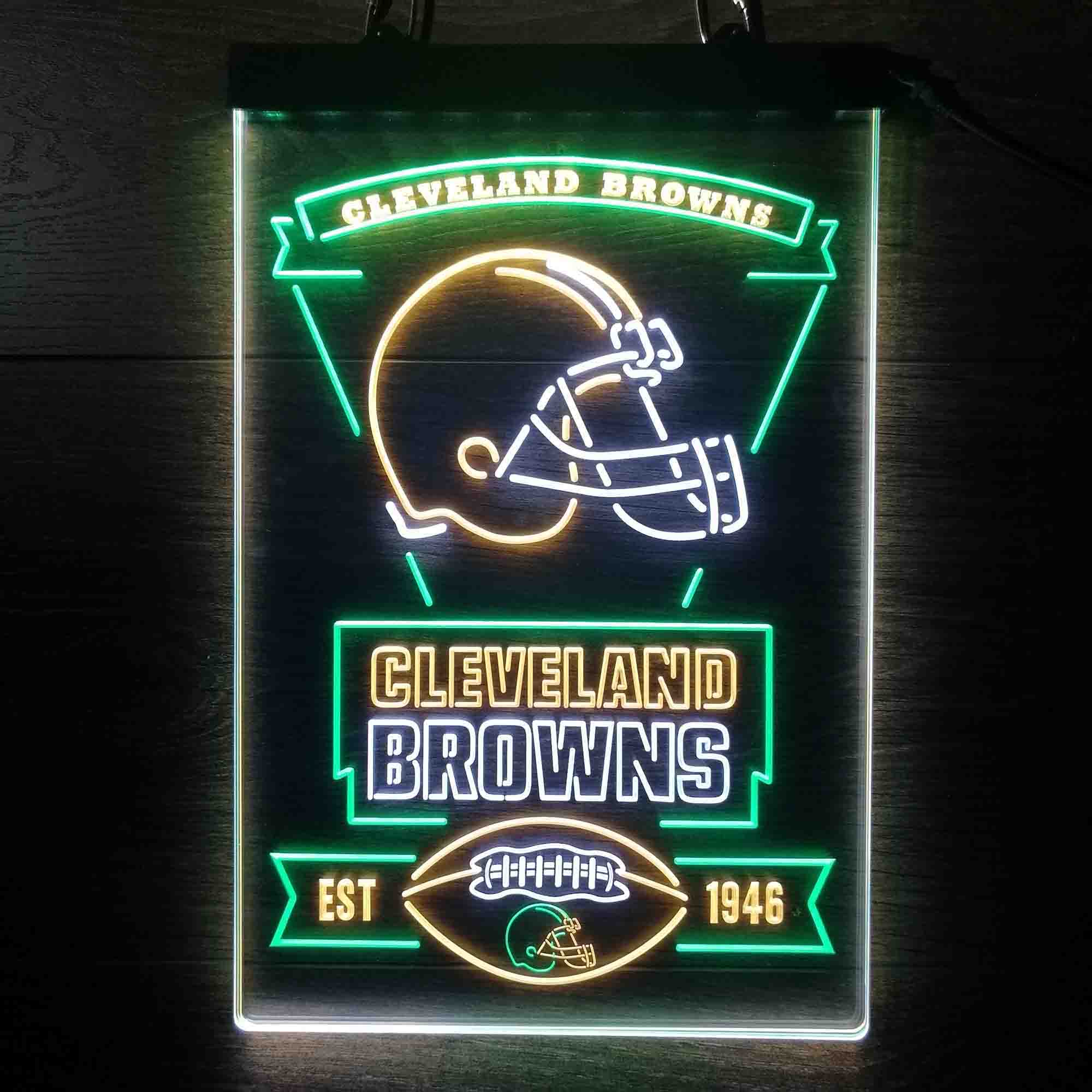 Cleveland Browns Neon LED Sign 3 Colors - Image 2