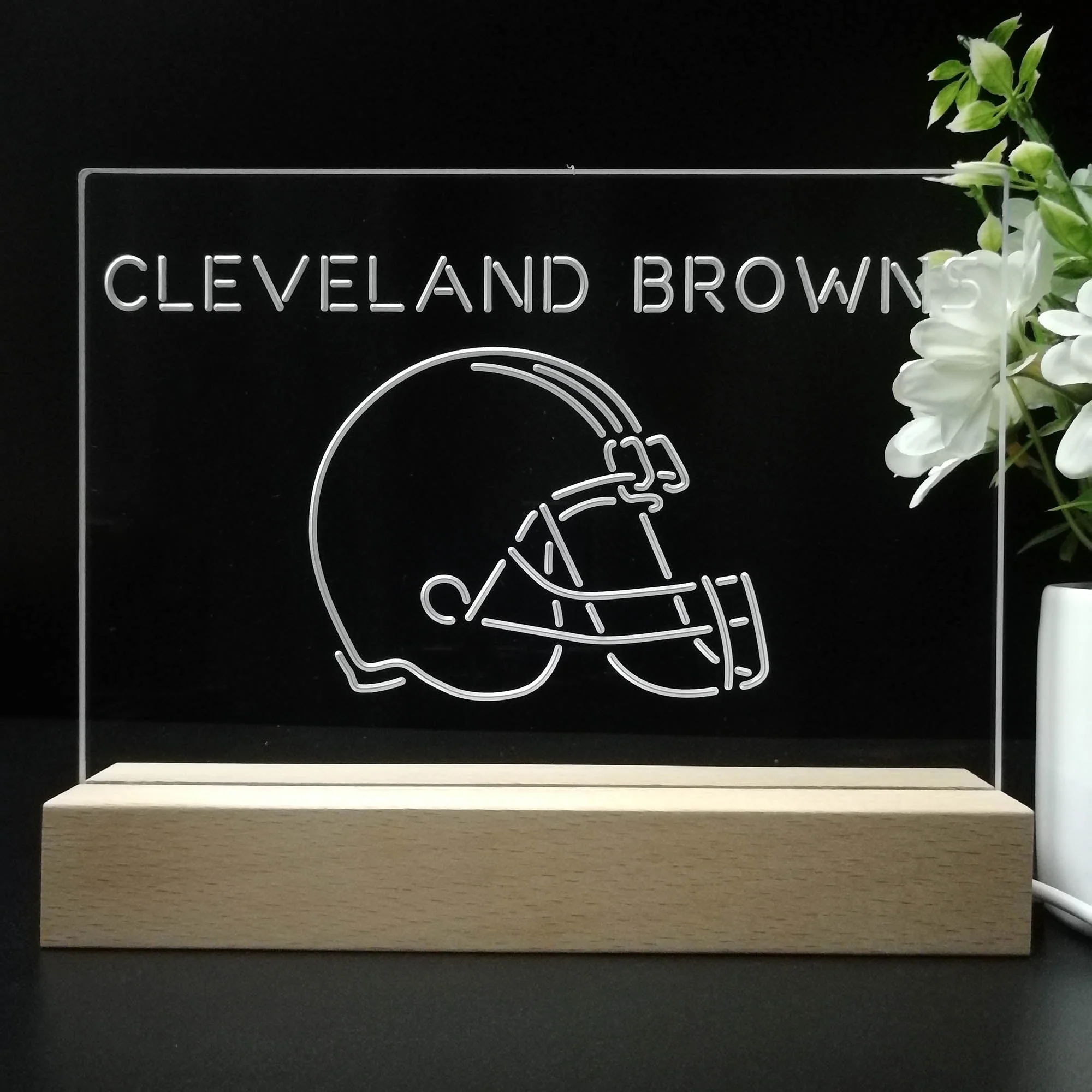 Cleveland Browns Neon Sign Pub Bar Lamp - Image 8