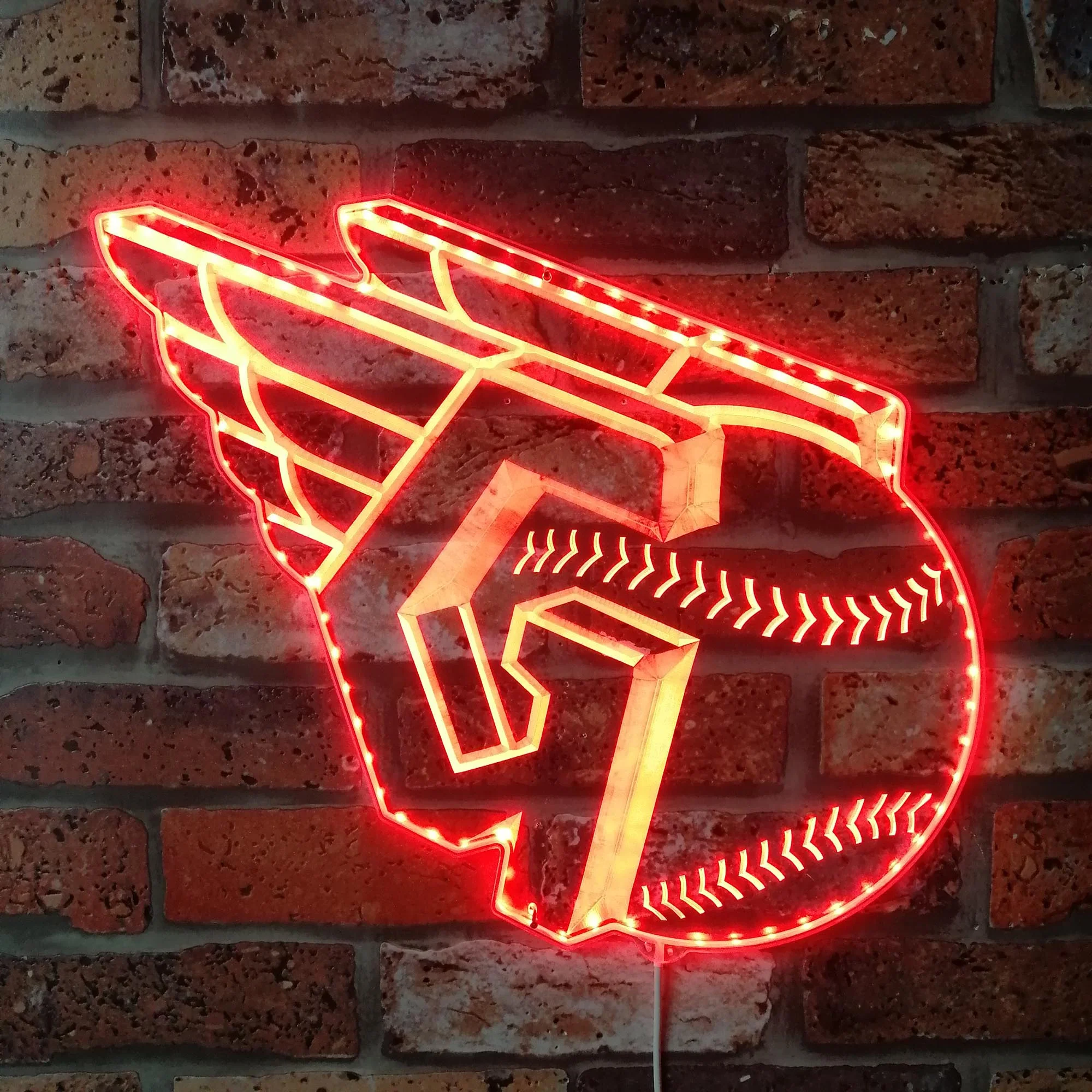 Cleveland Guardians Neon LED Sign with Dynamic RGB Colors - Image 3