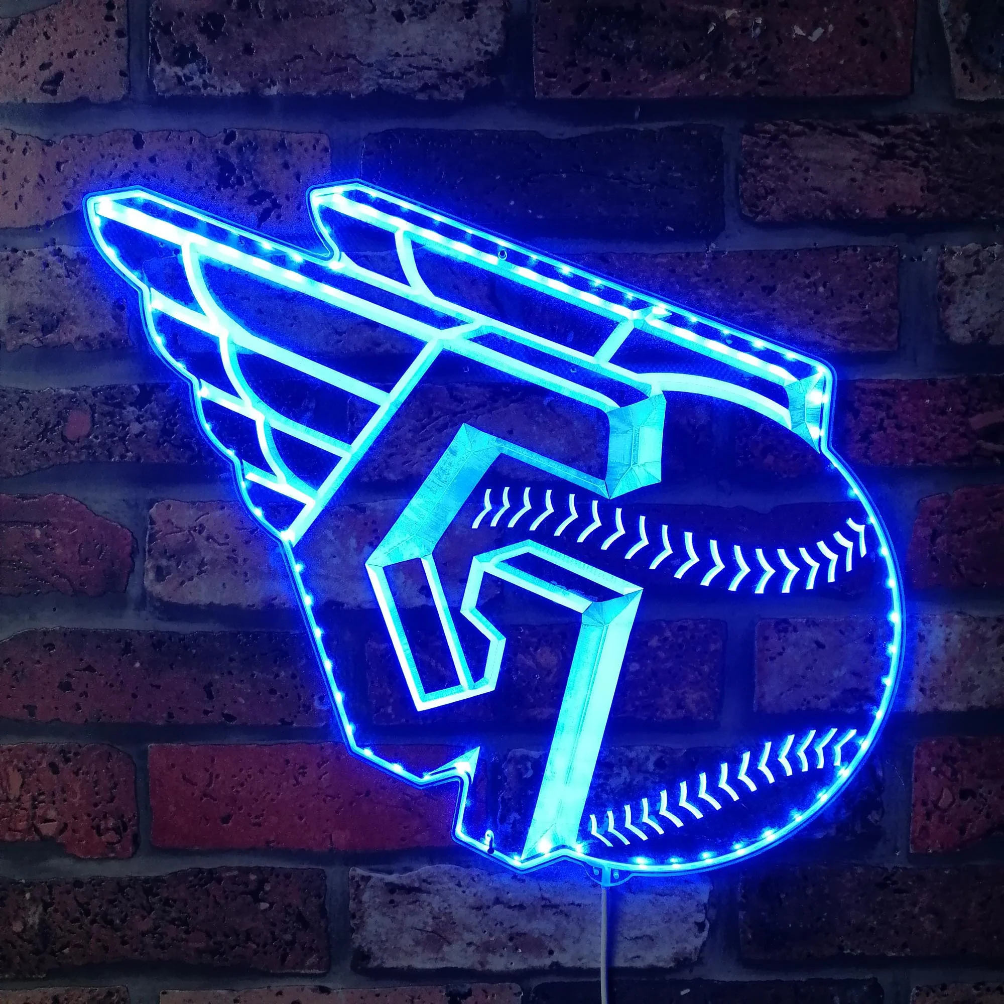 Cleveland Guardians Neon LED Sign with Dynamic RGB Colors - Image 4