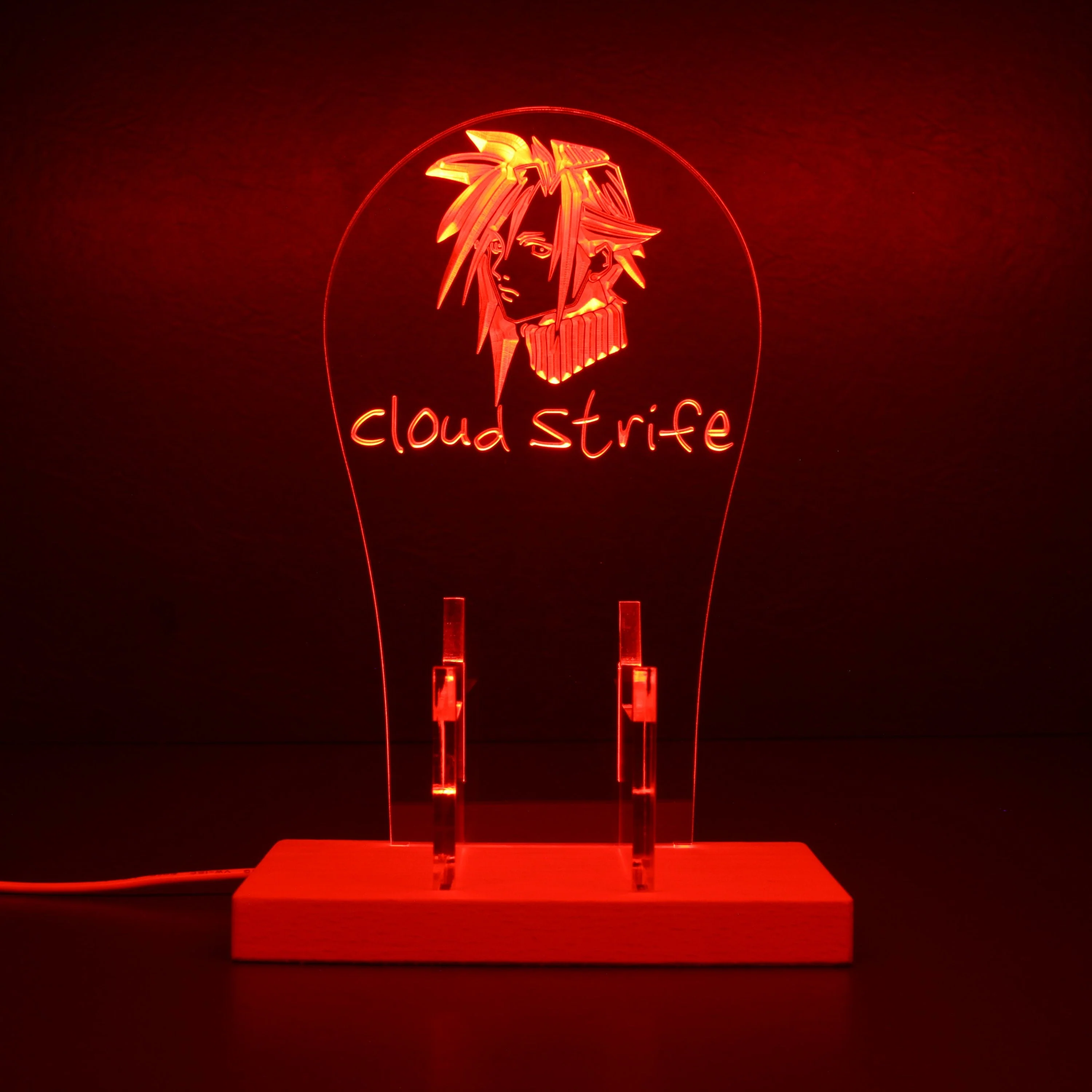 Final Fantasy Cloud Strife LED Gaming Headset Controller Stand - Image 5