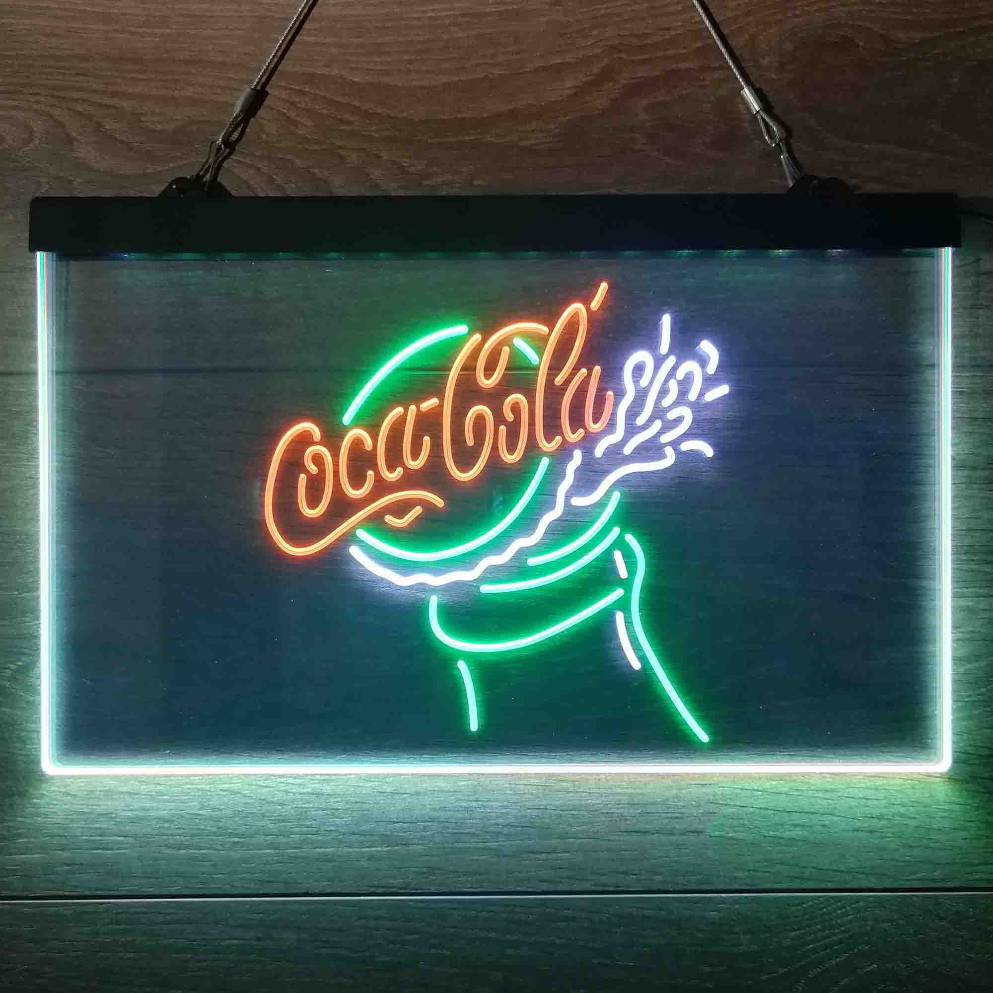 Coca Cola Bottles Open Neon 3-Color LED Sign - Image 6