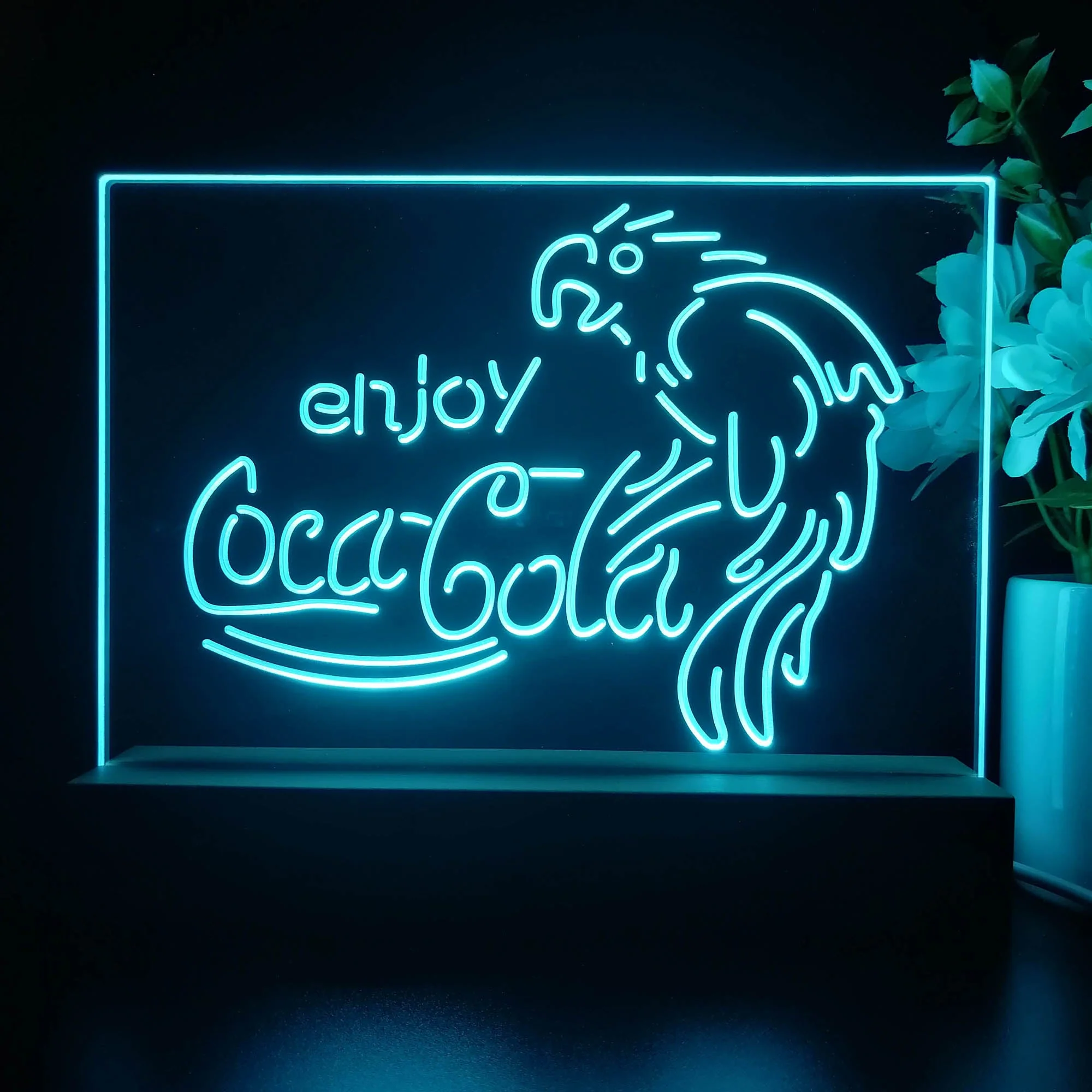 Coca Cola Classic Logo Bar Neon Sign Pub Bar Lamp