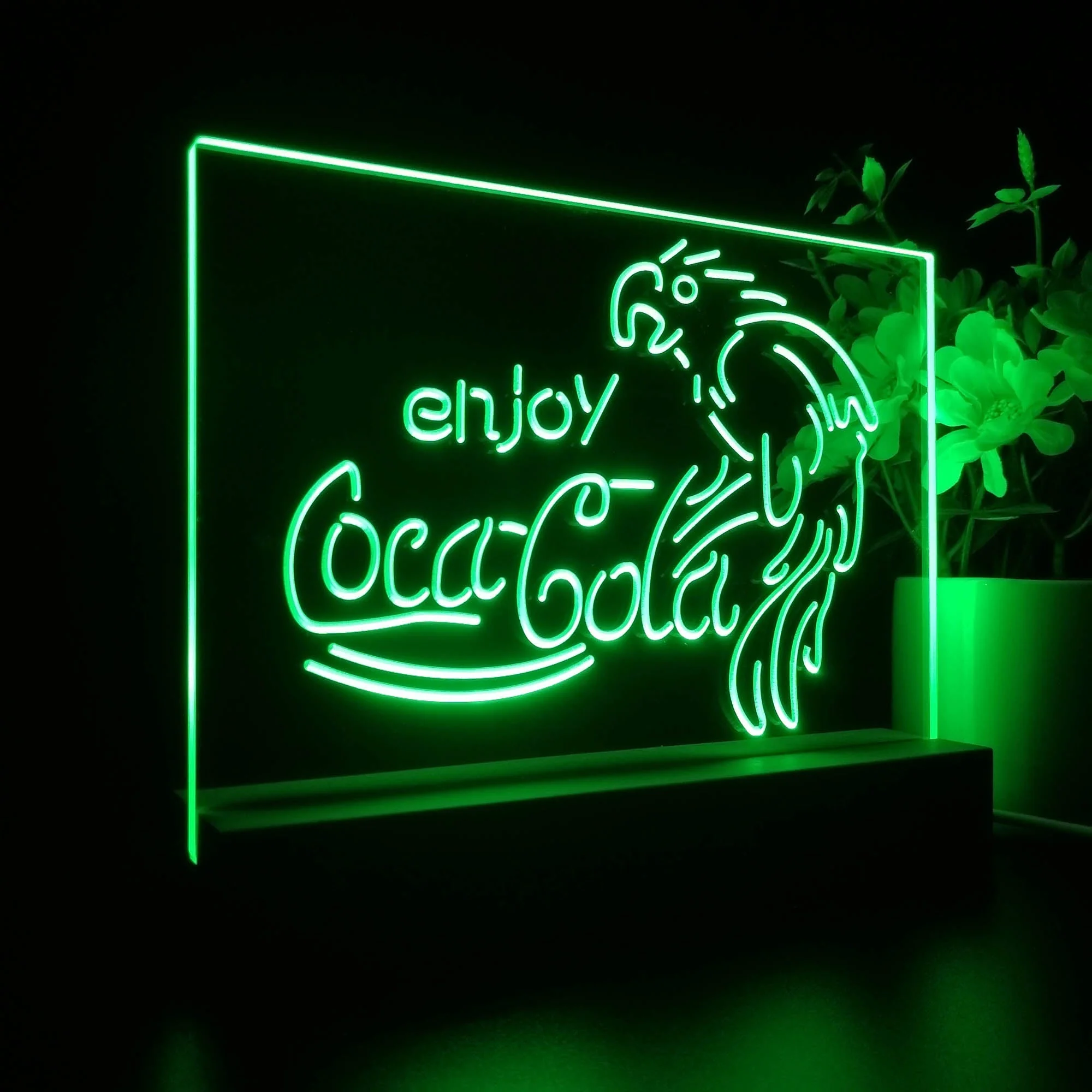 Coca Cola Classic Logo Bar Neon Sign Pub Bar Lamp - Image 7