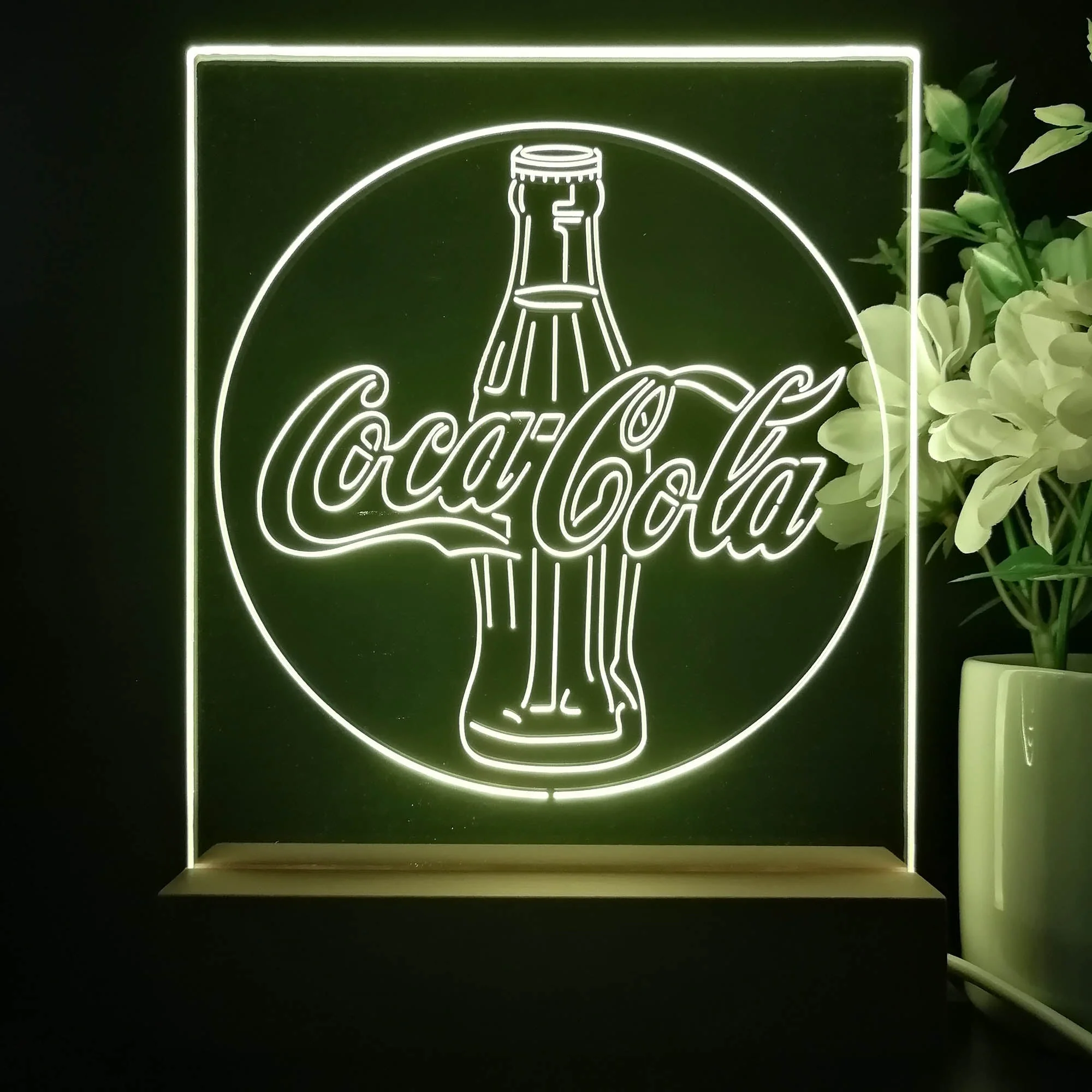Coca Cola Classic Night Light Neon Pub Bar Lamp - Image 4