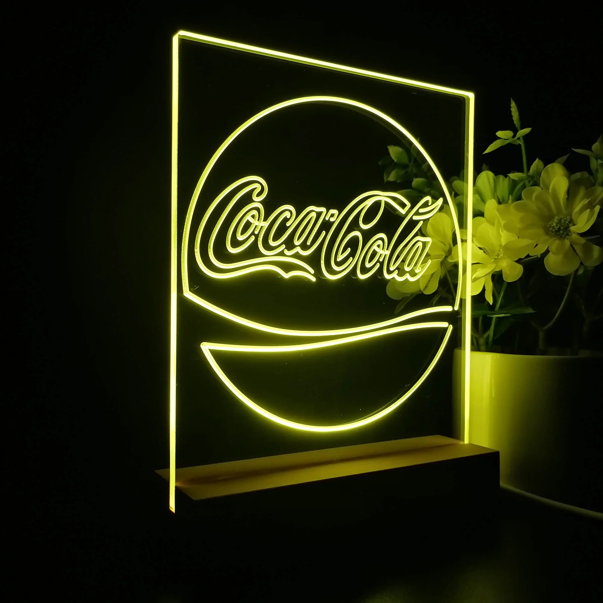 Coca Cola Classic Soft Drink 3D Illusion Night Light Desk Lamp - Image 5