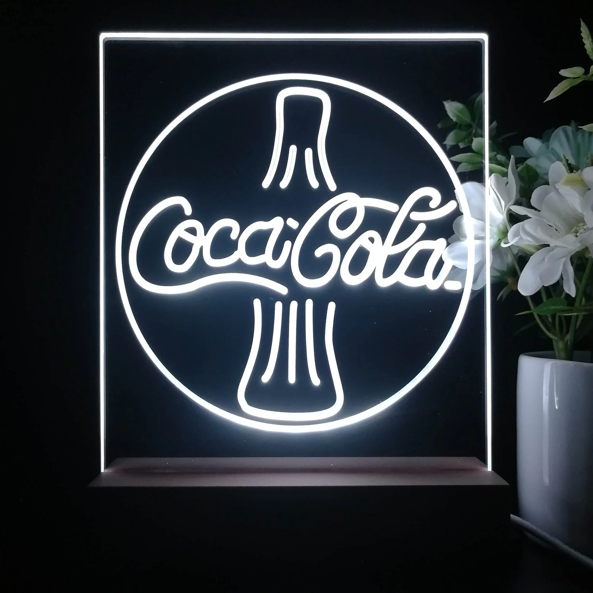 Coca Cola Cokes Bottle Bar Decoration Gifts 3D Illusion Night Light Desk Lamp - Image 4