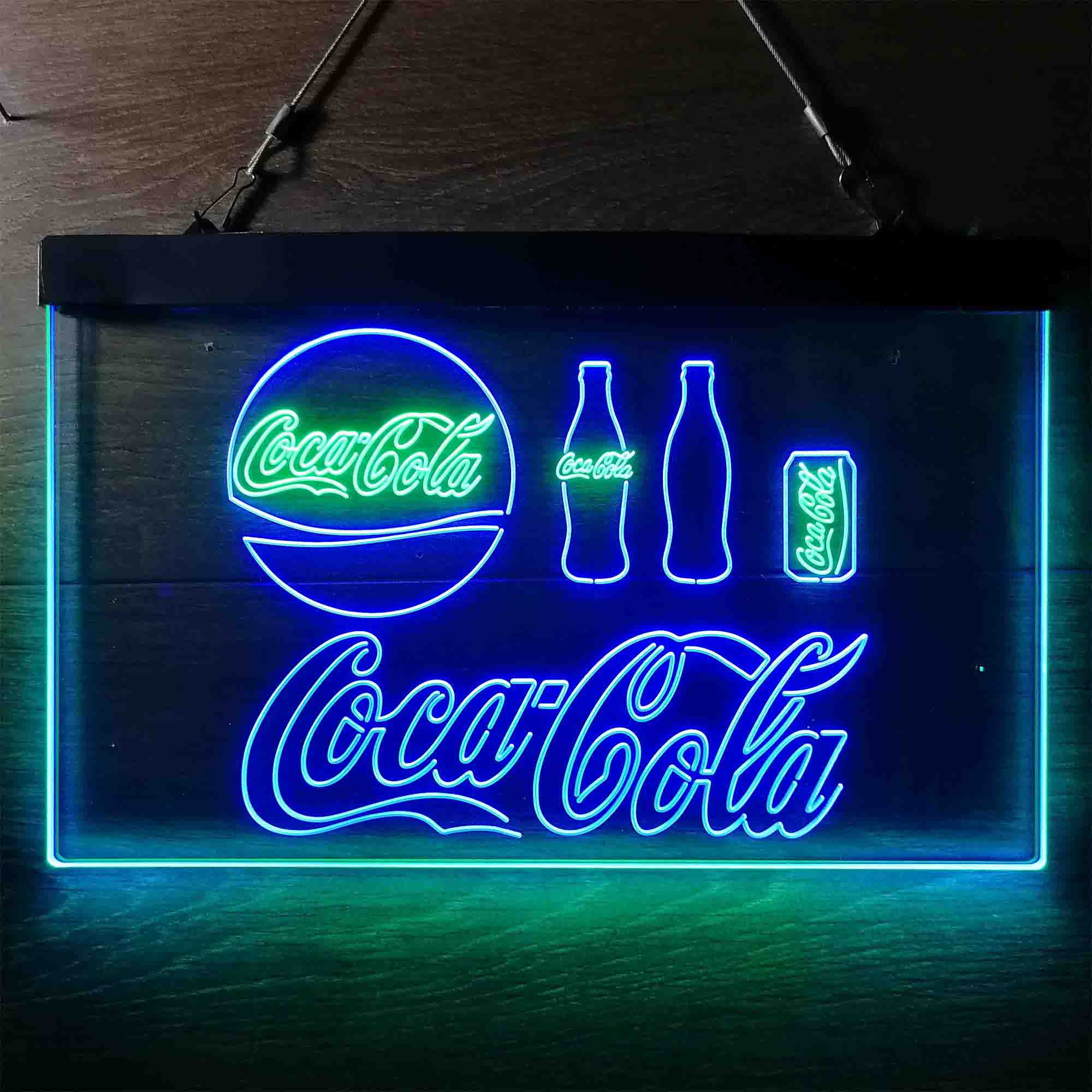Coca Cola Collection Logo Home Bar Neon Light LED Sign - Image 7