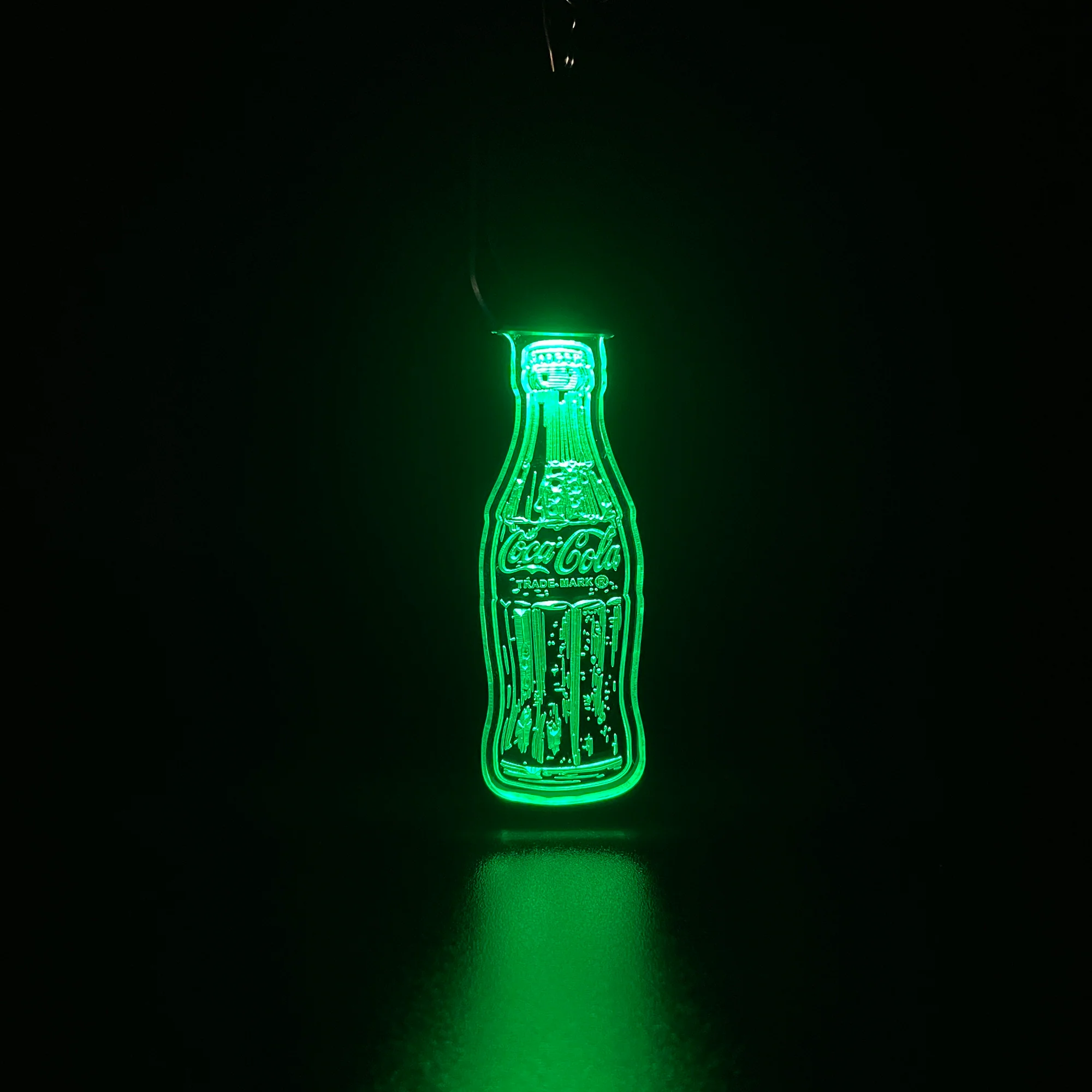 Coca Cola LED Light Acrylic Keychain , Christmas Tree Ornament - Image 4