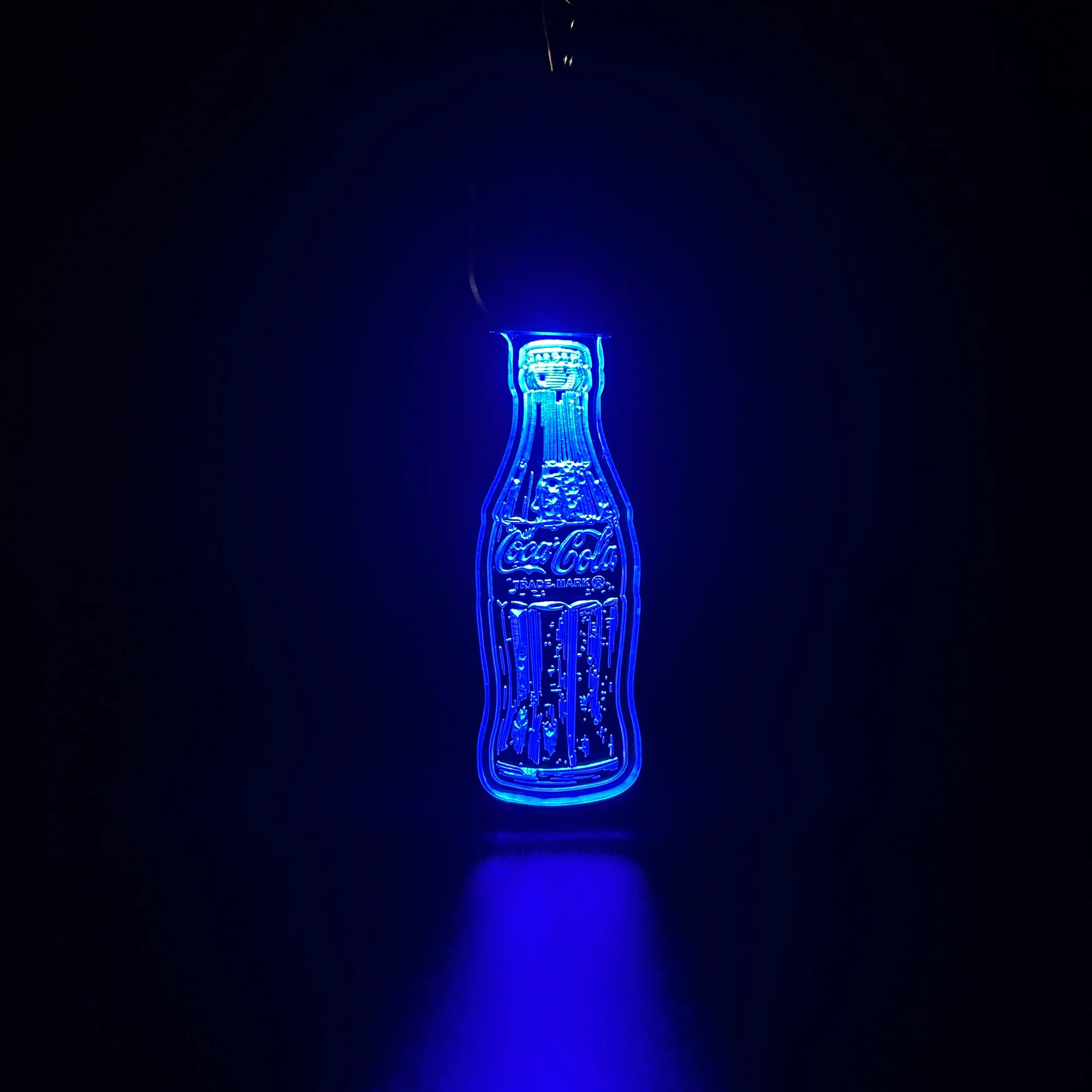 Coca Cola LED Light Acrylic Keychain , Christmas Tree Ornament - Image 5