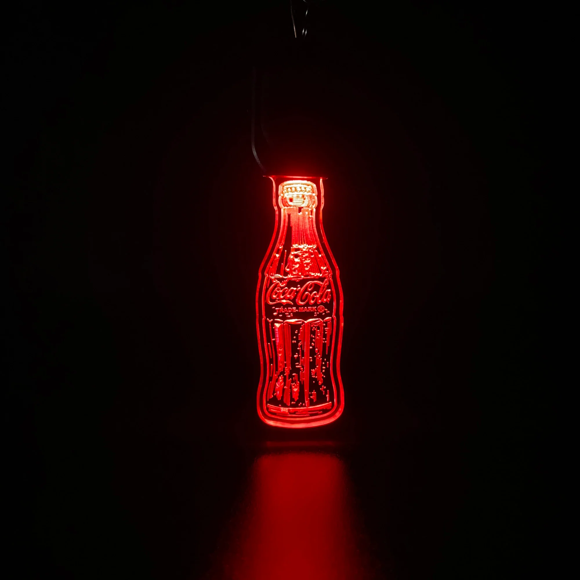 Coca Cola LED Light Acrylic Keychain , Christmas Tree Ornament - Image 6