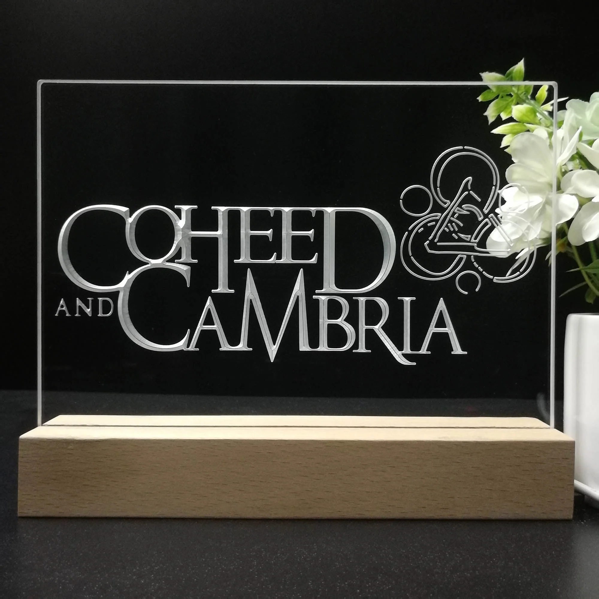 Coheed and Cambria Rock Band 3D Illusion Night Light Desk Lamp - Image 8