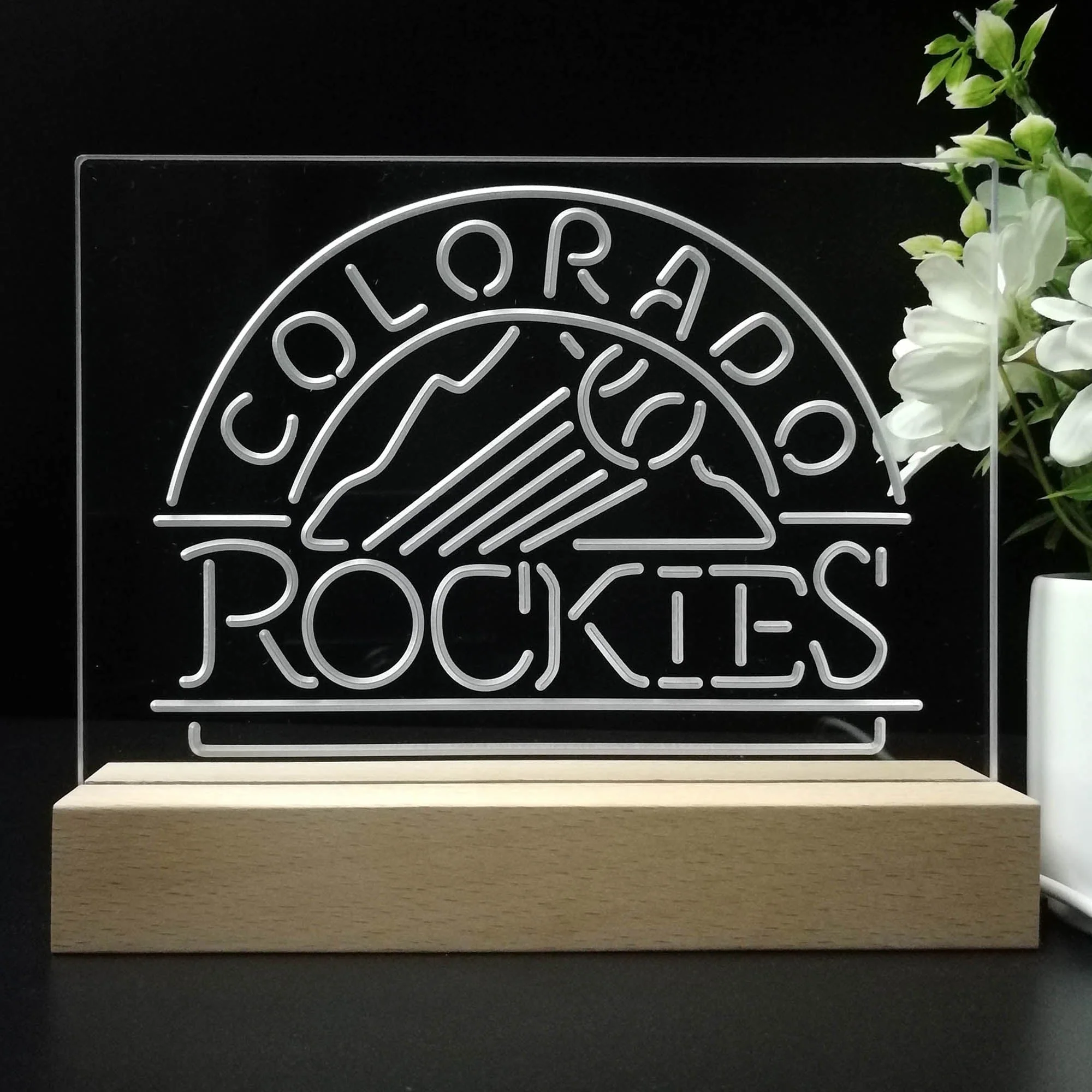 Colorado Rockies Neon Sign Pub Bar Lamp - Image 8