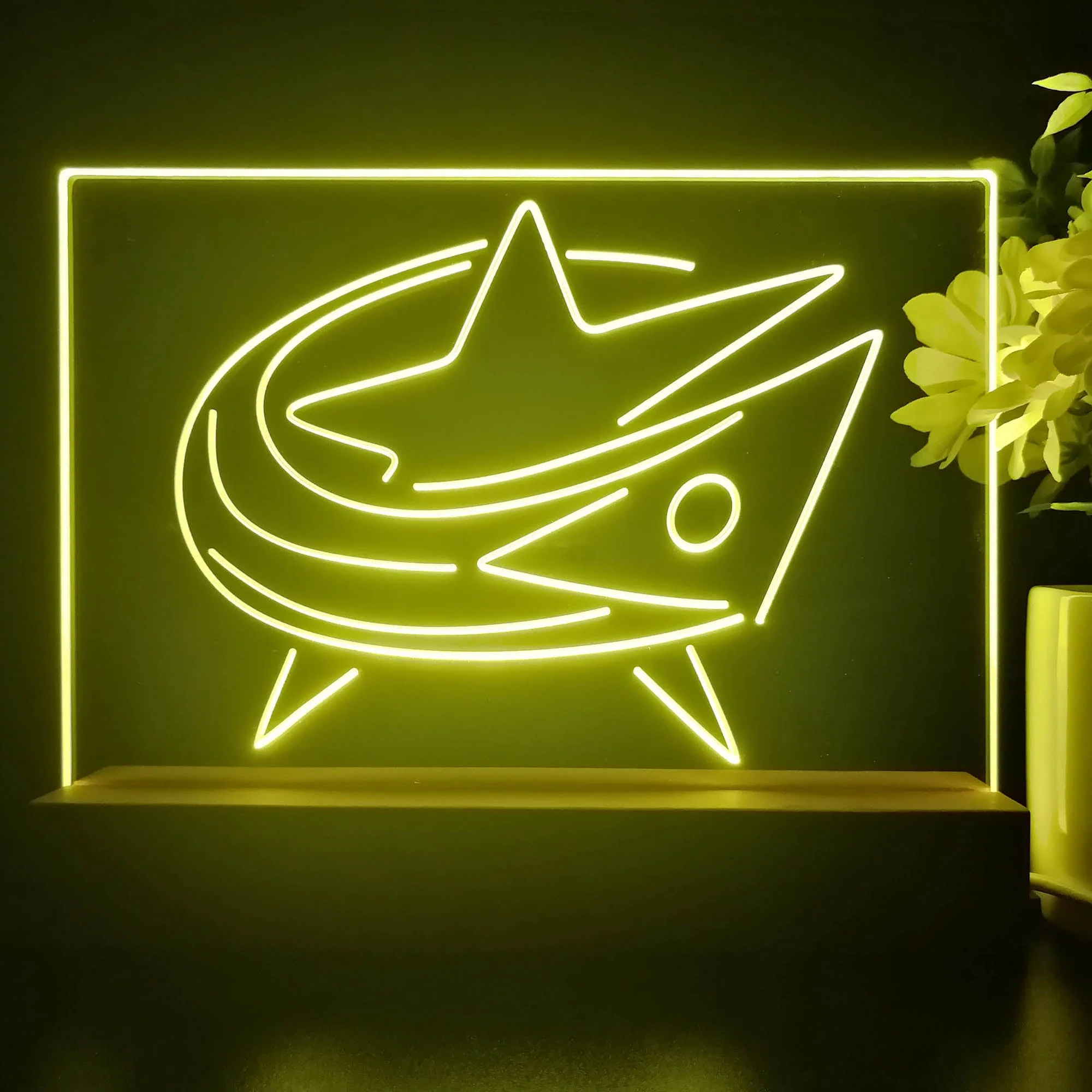 Columbus Blue Jackets Night Light Pub Bar Lamp - Image 4