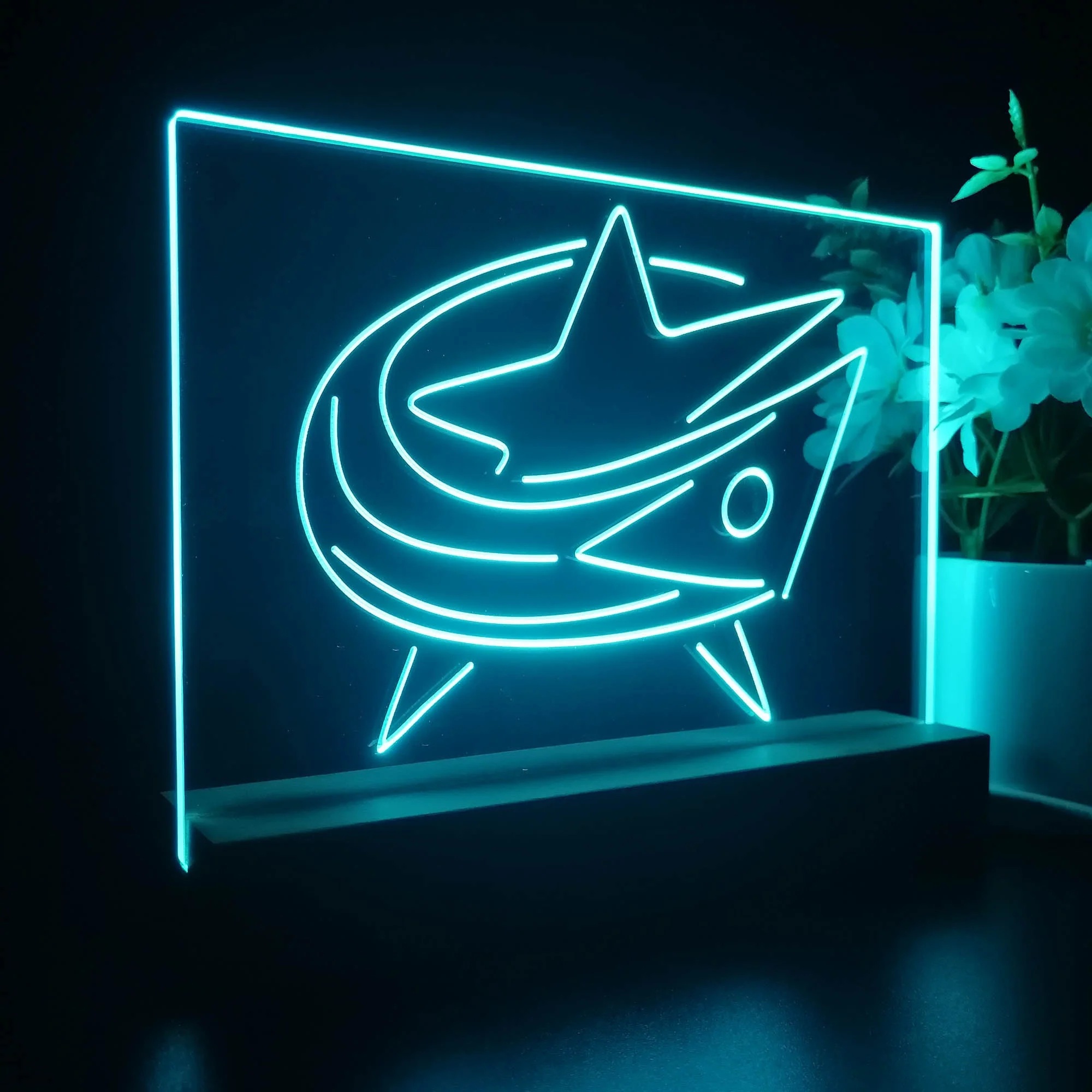 Columbus Blue Jackets Night Light Pub Bar Lamp - Image 7