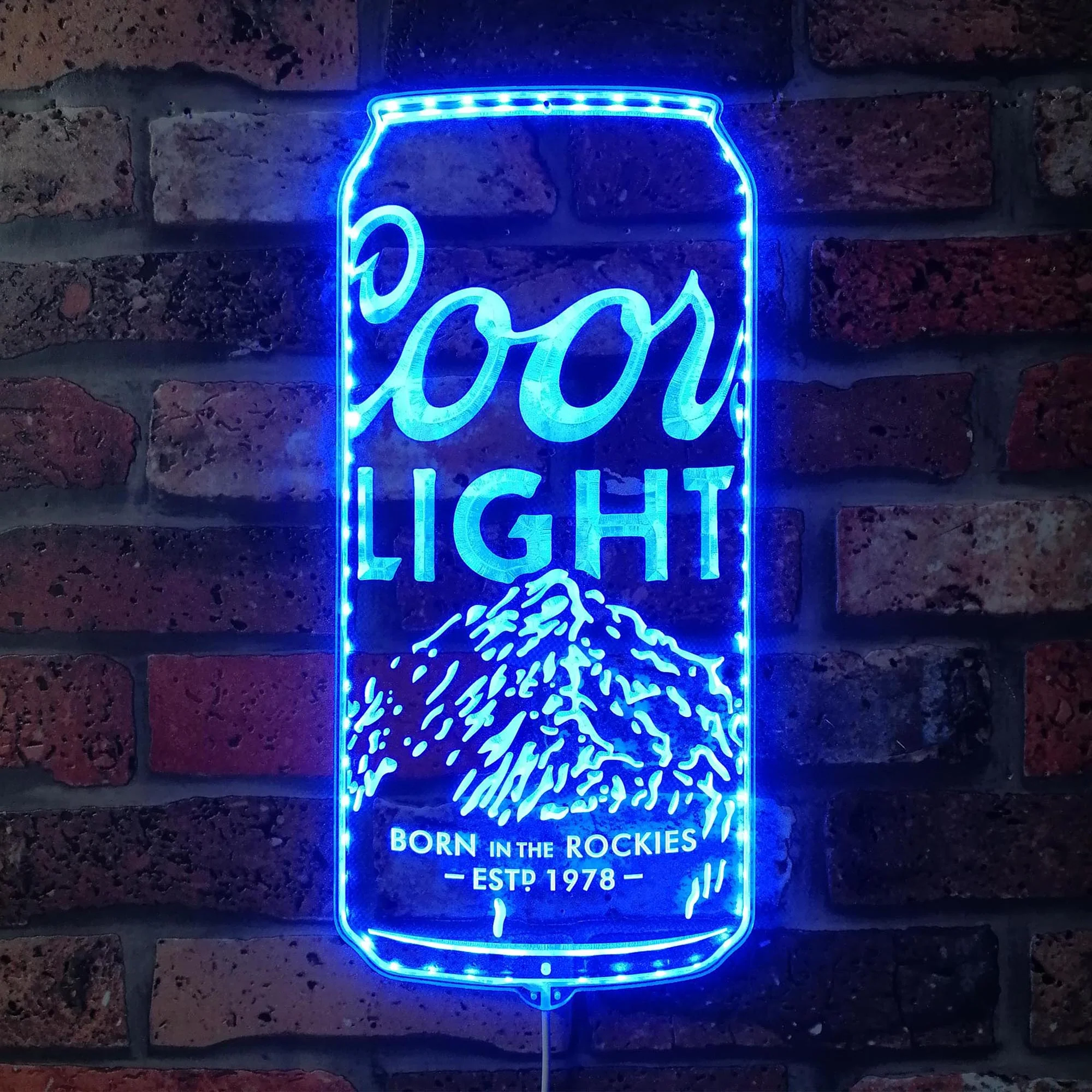 Coors Light Beer Can Neon LED Sign with Dynamic RGB Colors - Image 4
