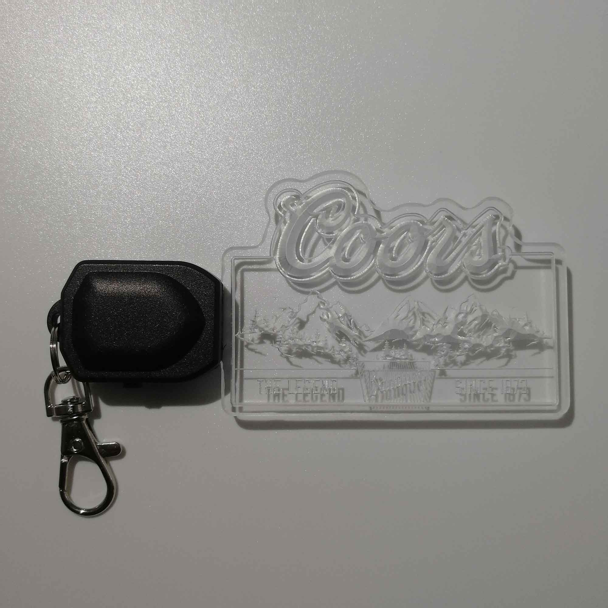 Coors Banquet Mountain LED Light Acrylic Keychain , Christmas Tree Ornament - Image 7