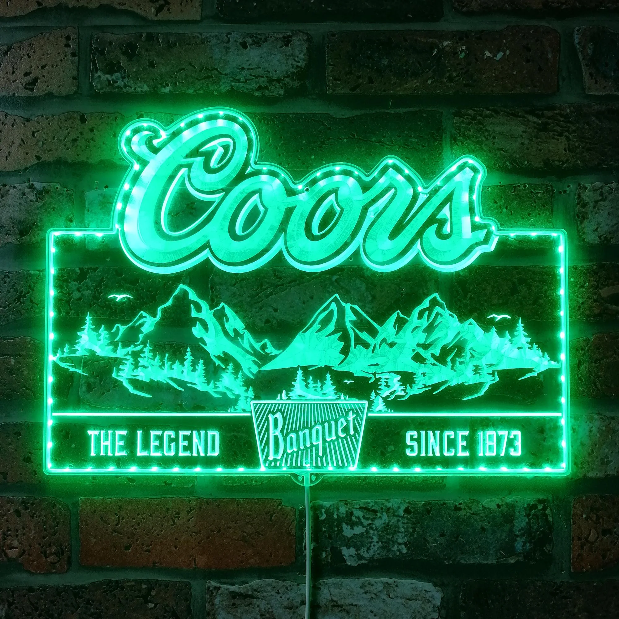 Coors Banquet Neon LED Sign with Dynamic RGB Colors - Image 7