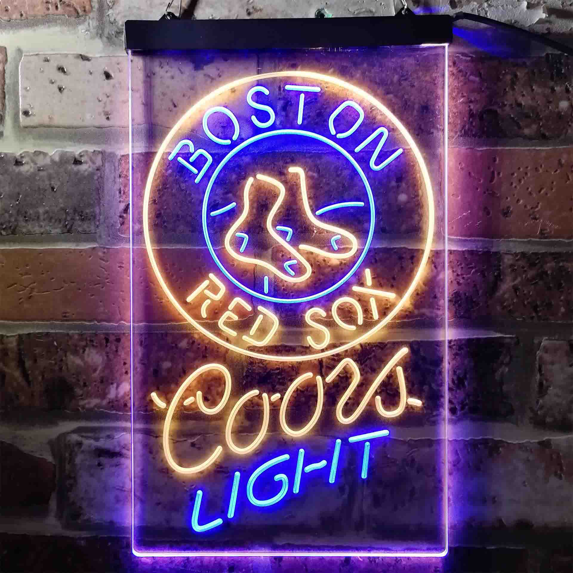 Boston Red Sox Coors Light Beer LED Neon Sign - Image 13