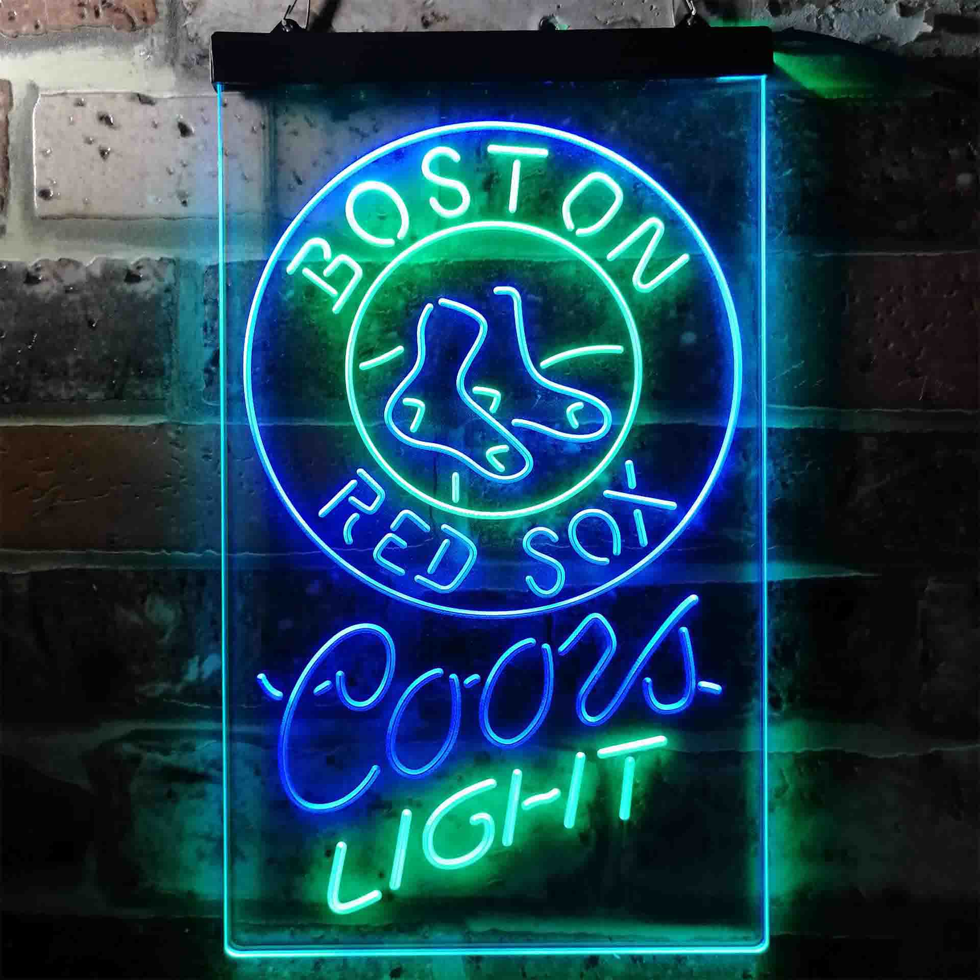Boston Red Sox Coors Light Beer LED Neon Sign - Image 3