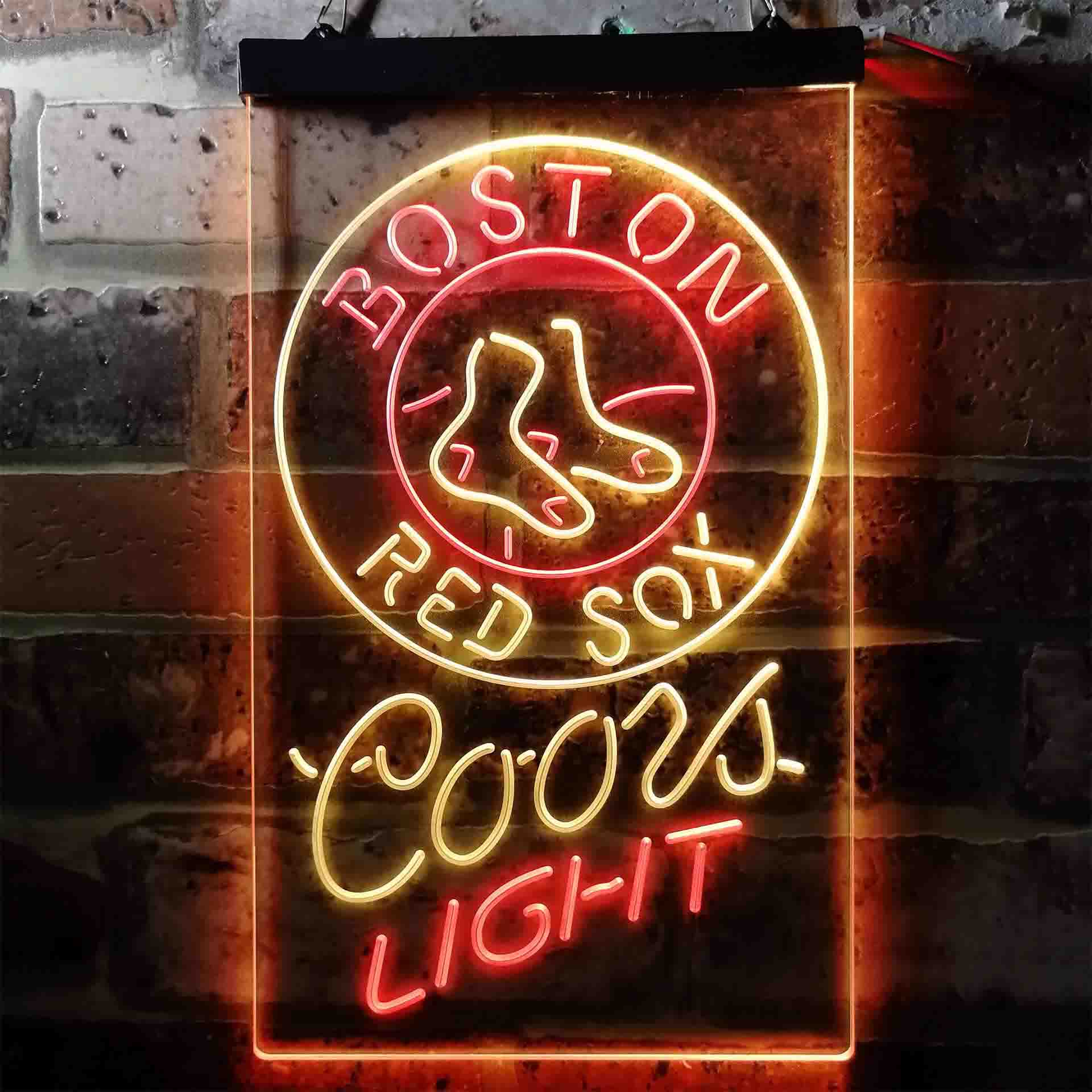Boston Red Sox Coors Light Beer LED Neon Sign - Image 5