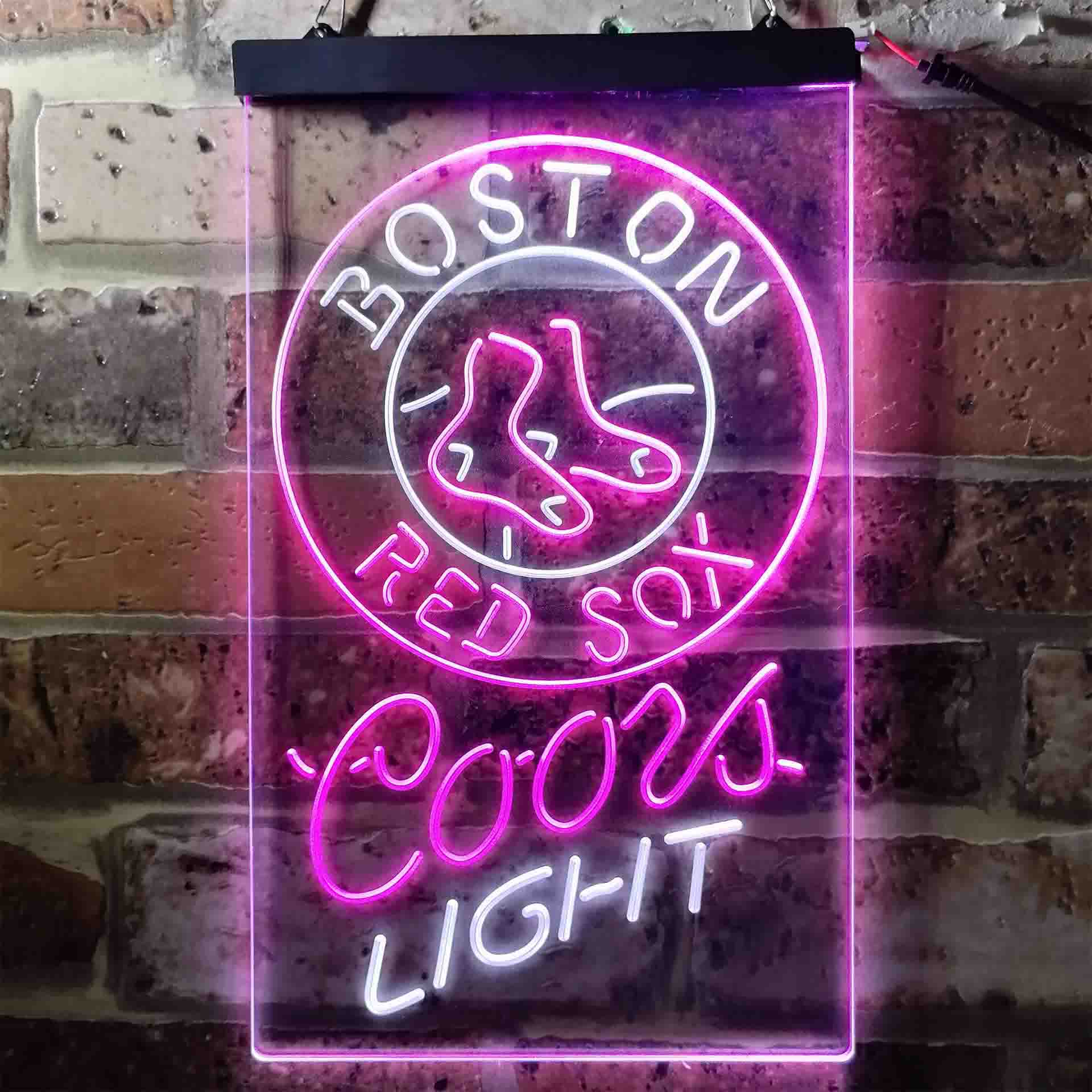 Boston Red Sox Coors Light Beer LED Neon Sign - Image 7