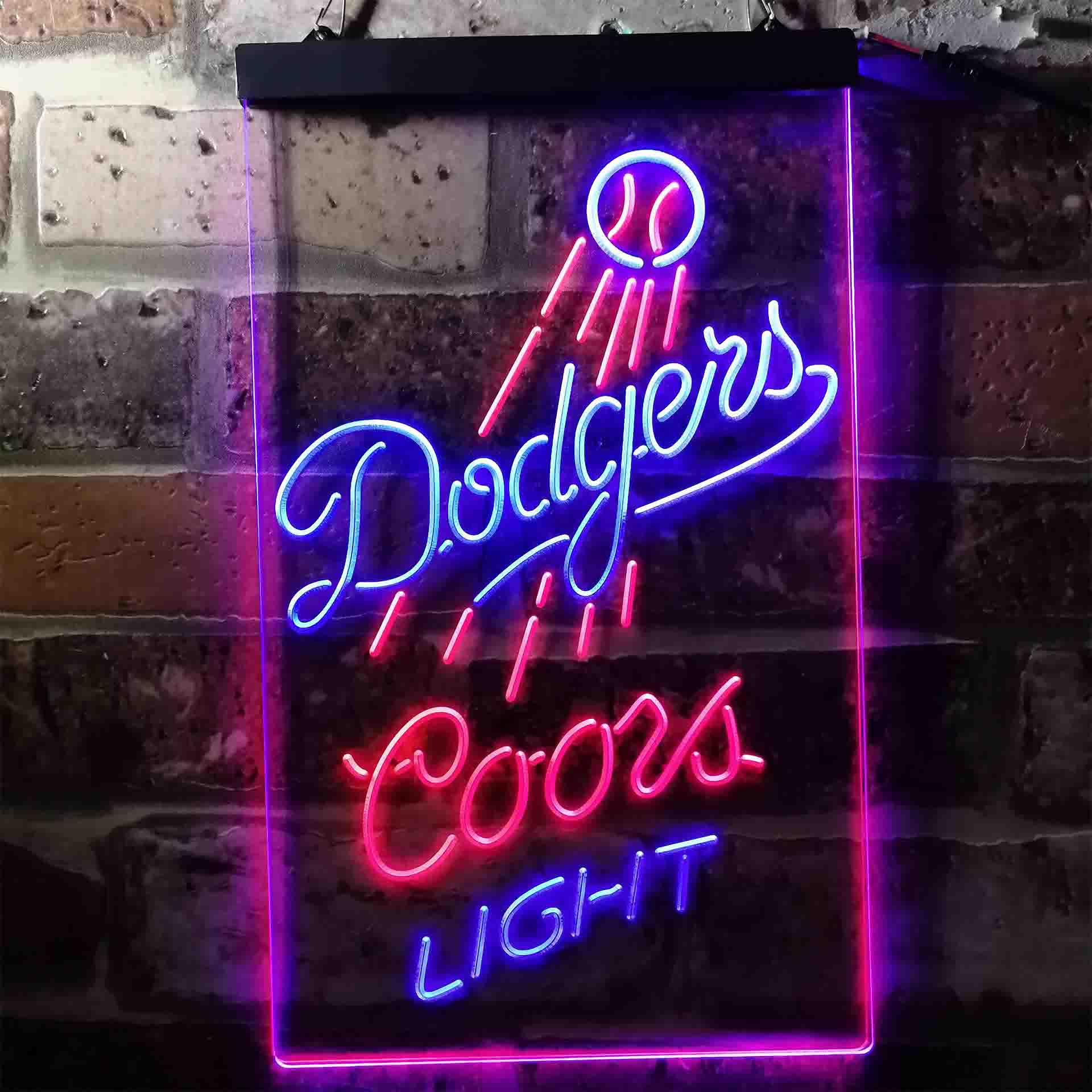 Los Angeles Dodgers Coors Light LED Neon Sign - Image 5