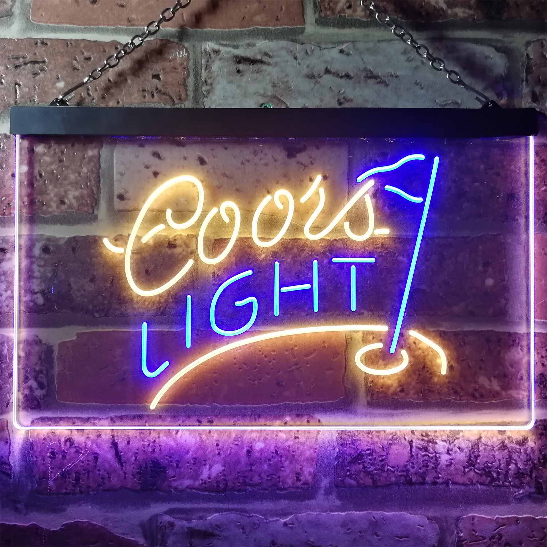 Coors Light Golf Home Bar Neon Light LED Sign - Image 3