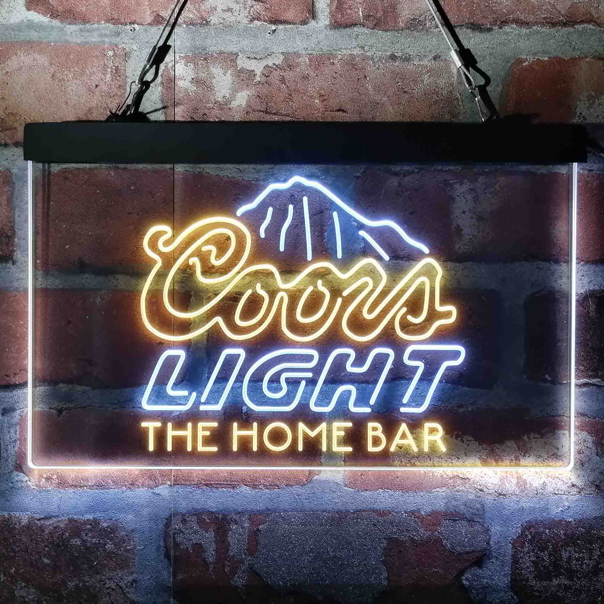 Personalized Coors Light Mountain Home Bar Neon LED Sign - Image 13