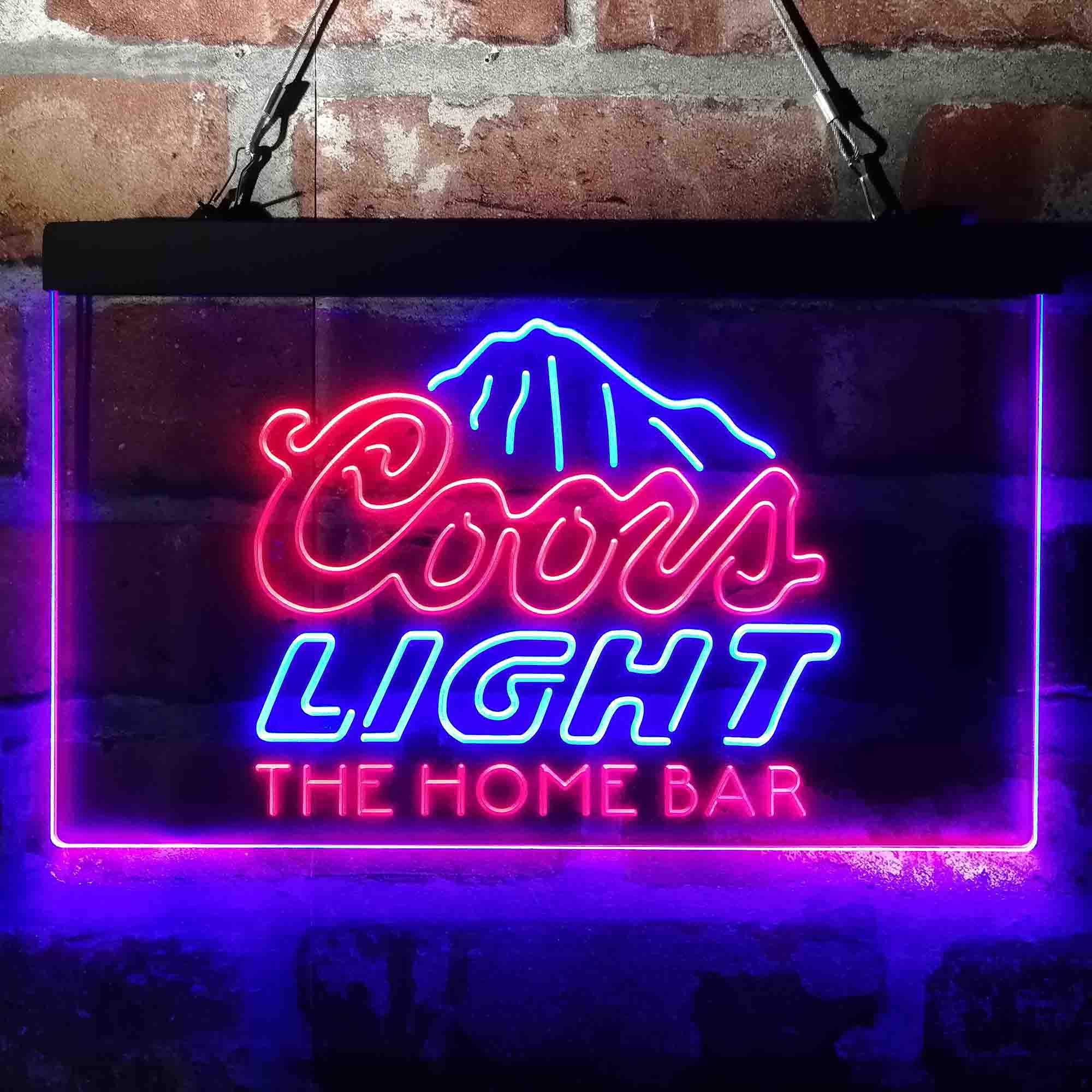 Personalized Coors Light Mountain Home Bar Neon LED Sign - Image 5