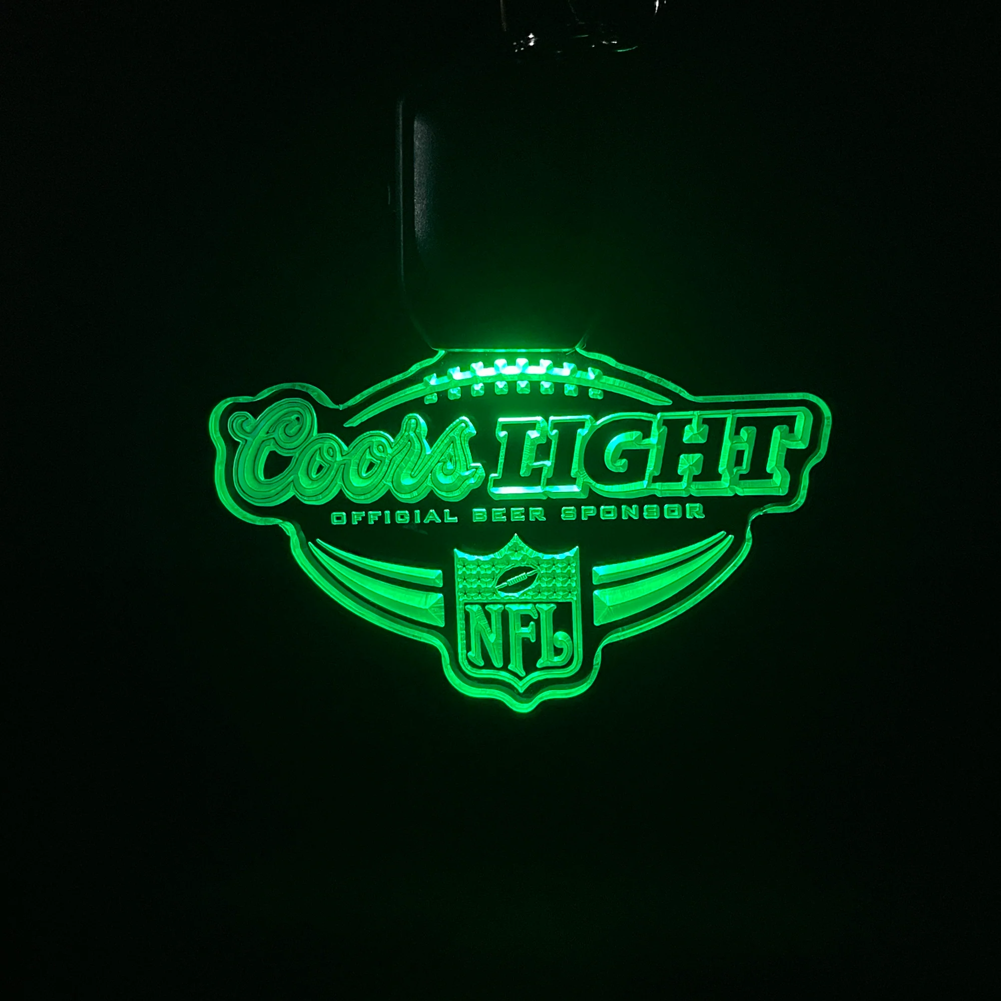 coors light nfl LED Light Acrylic Keychain , Christmas Tree Ornament - Image 3