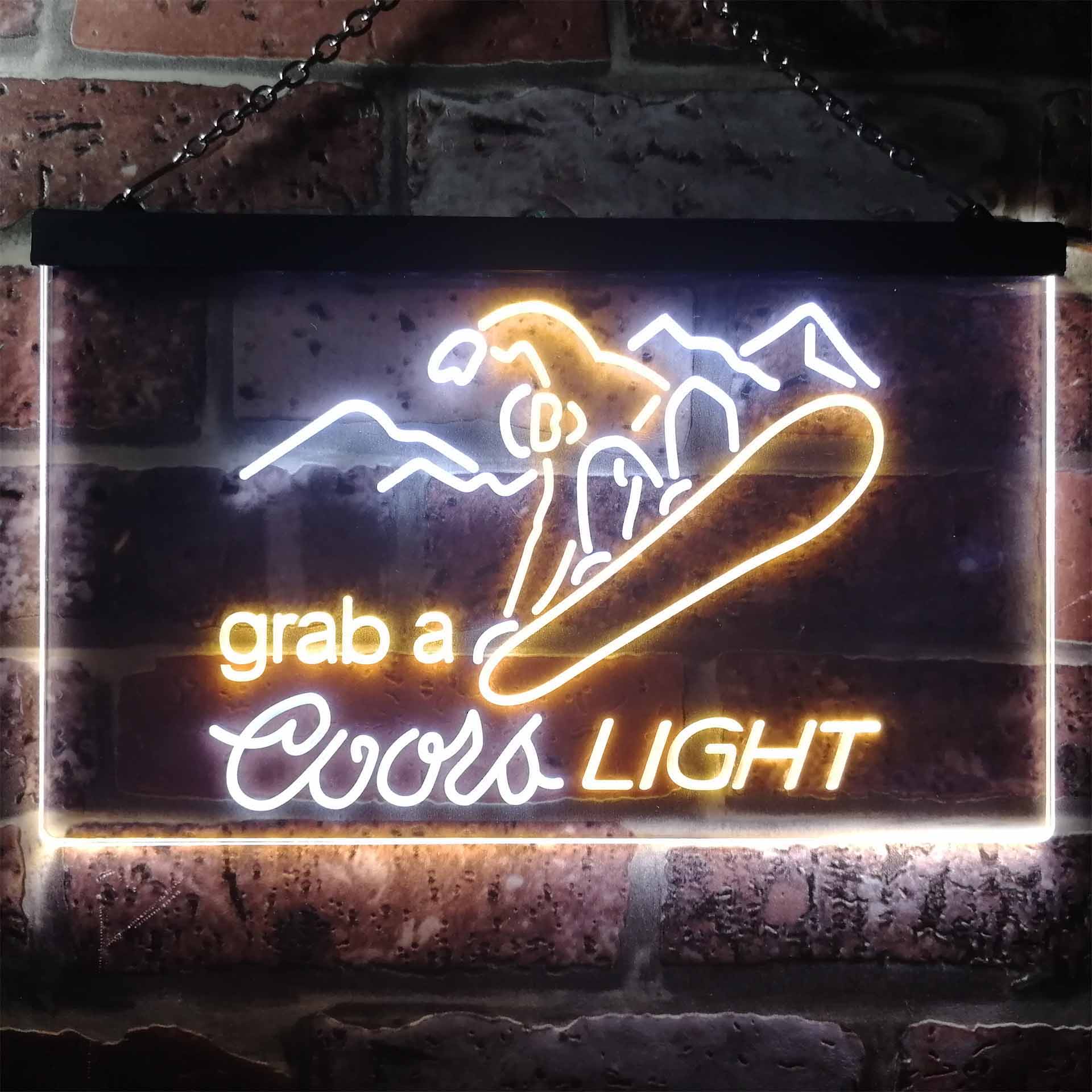Coors Light Ski Sport Home Bar Neon Light LED Sign - Image 3