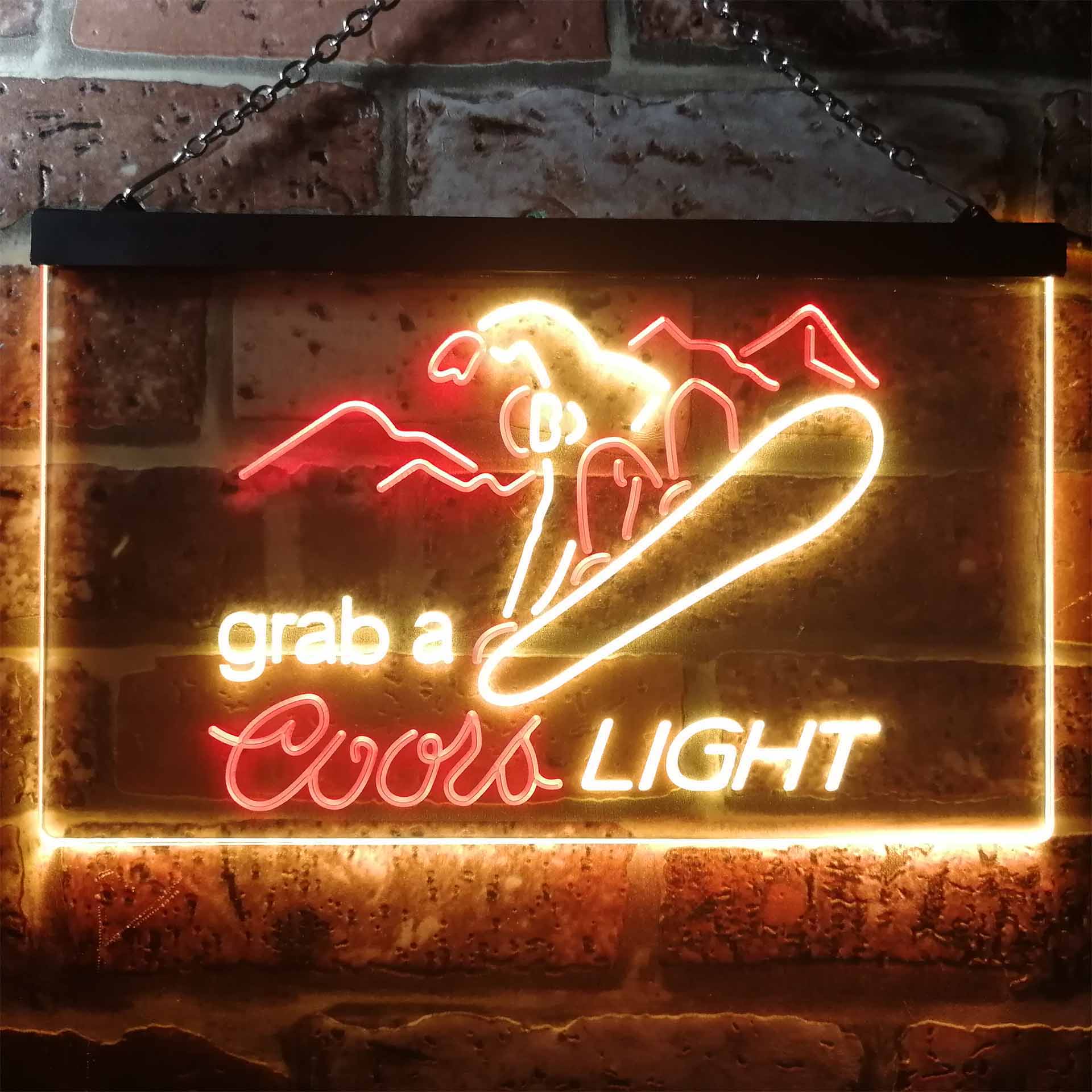 Coors Light Ski Sport Home Bar Neon Light LED Sign - Image 7