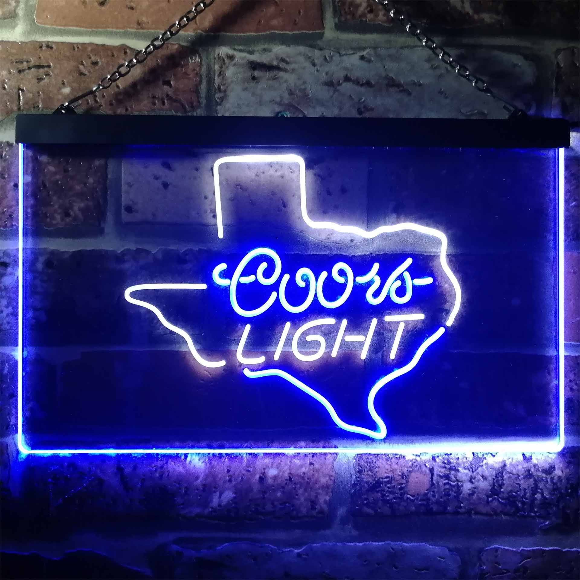 Coors Light Texas Home Bar Neon Light LED Sign - Image 10