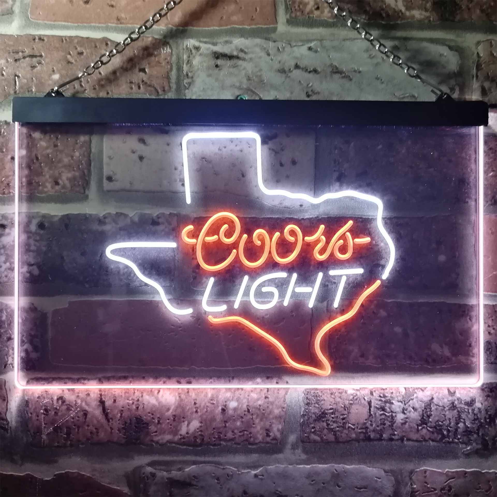 Coors Light Texas Home Bar Neon Light LED Sign - Image 5