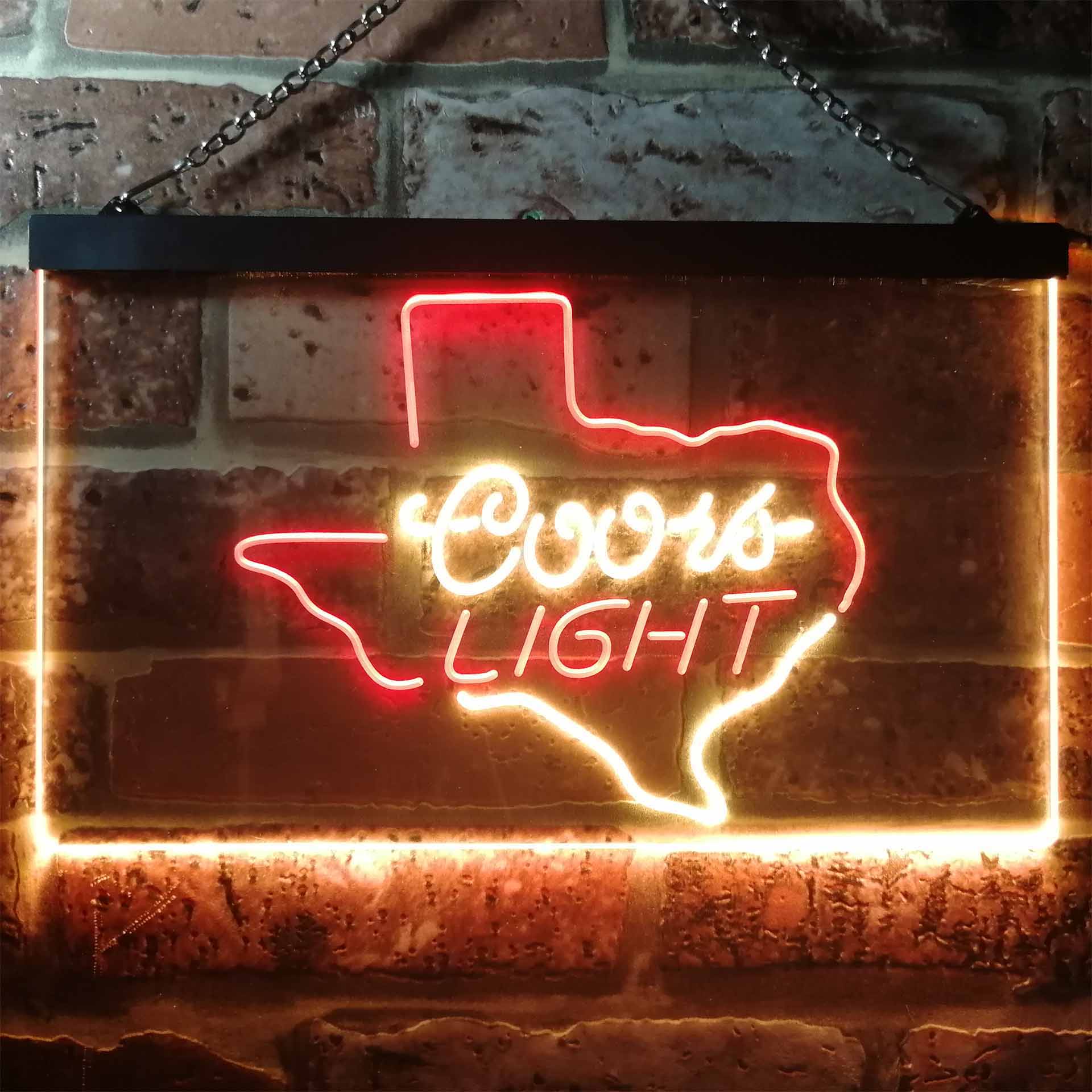 Coors Light Texas Home Bar Neon Light LED Sign - Image 9