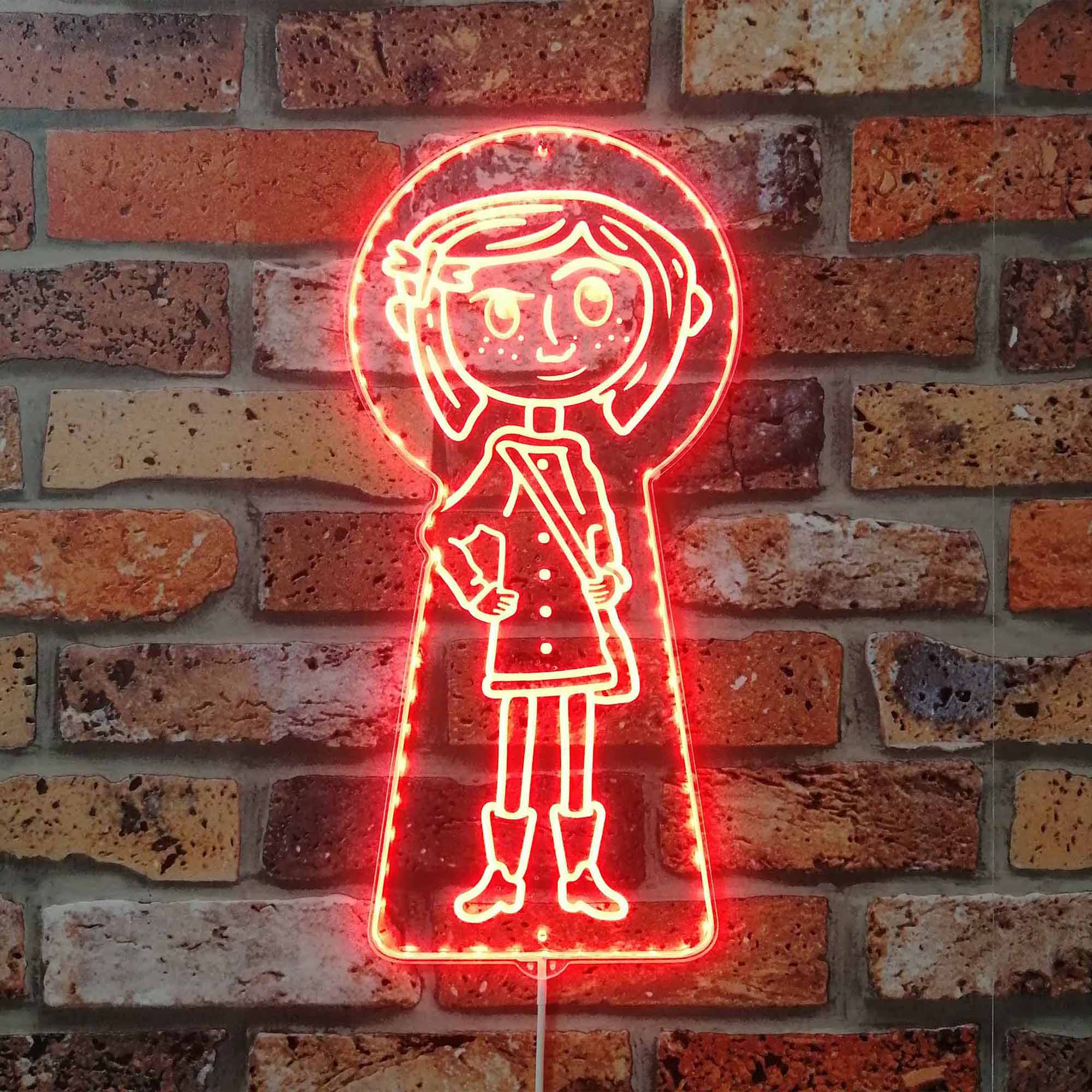 Coraline Neon LED Sign with Dynamic RGB Colors - Image 3