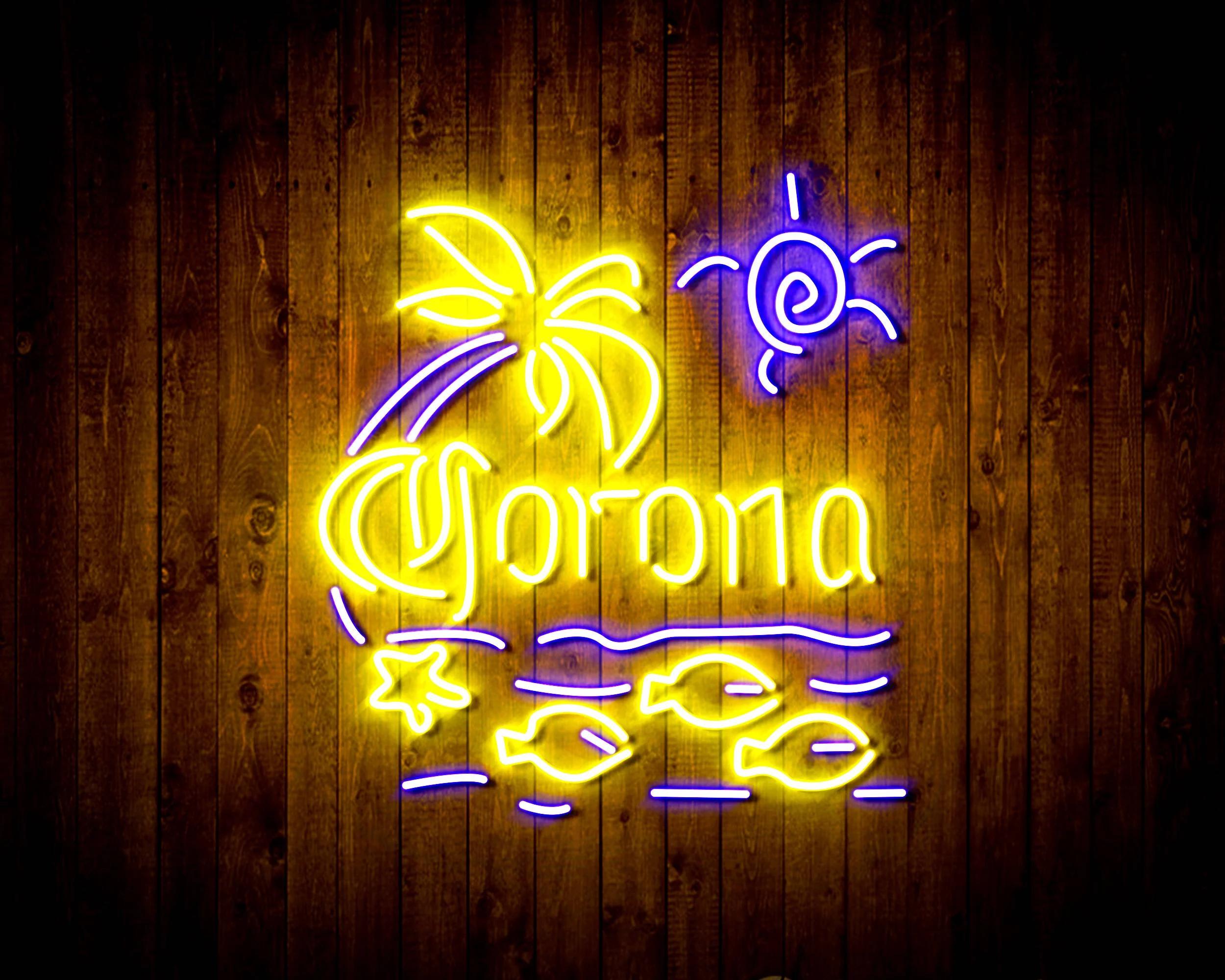 Corona Beach Handmade Neon Flex LED Sign - Image 8