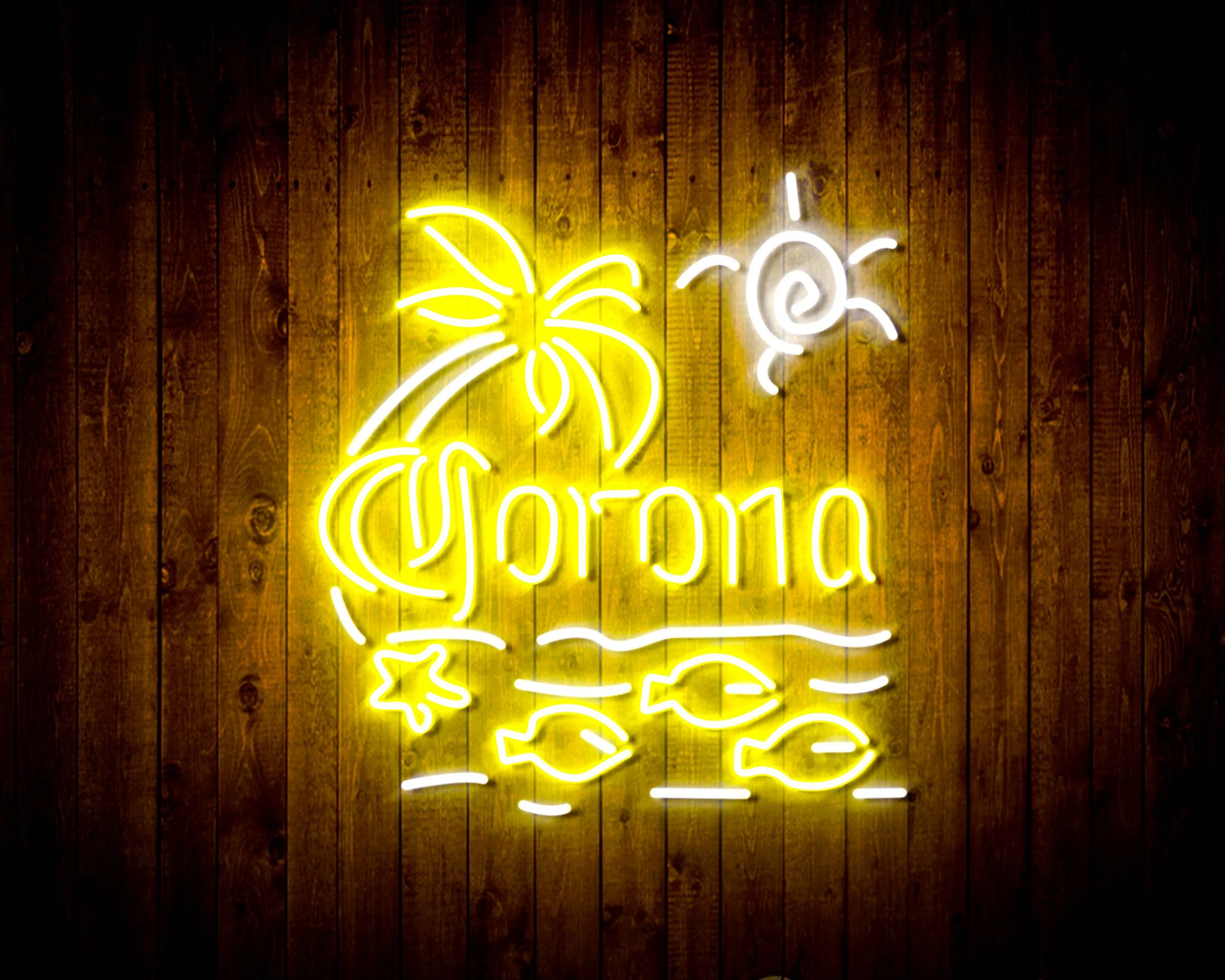 Corona Beach Handmade Neon Flex LED Sign - Image 9