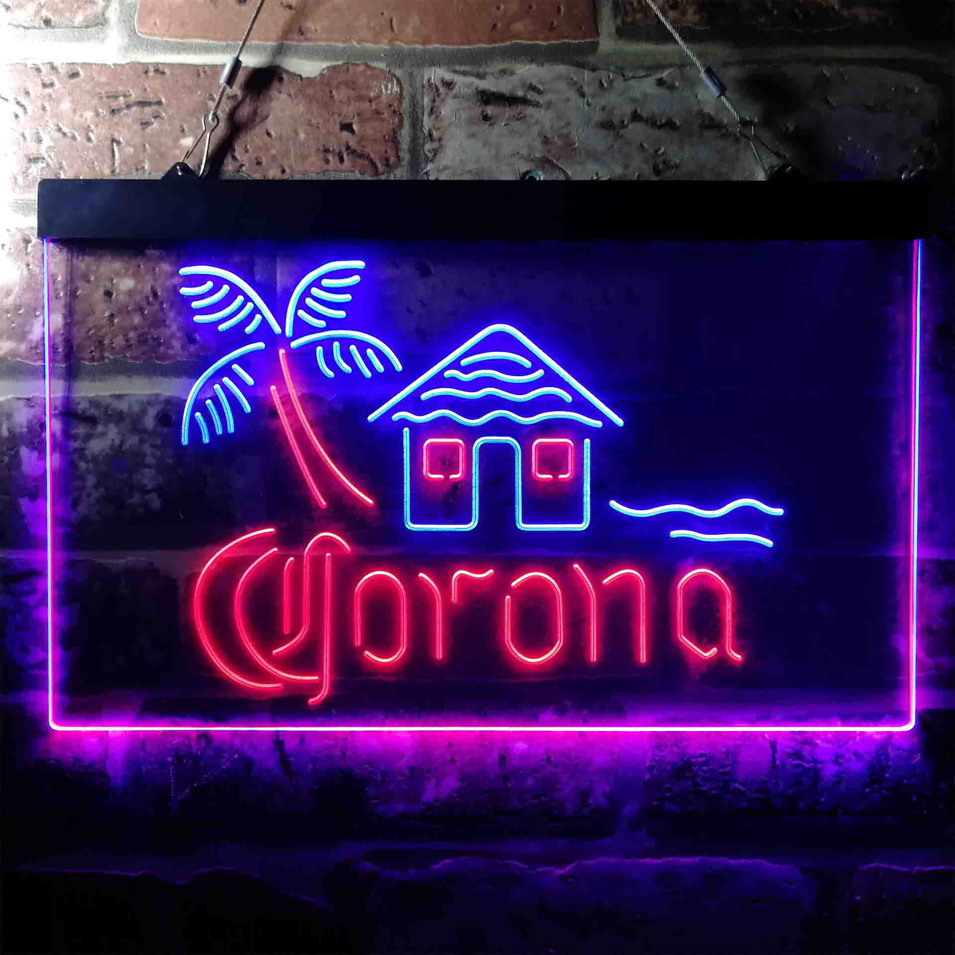 Corona Cabin Island Palm Tree Neon-Like LED Sign