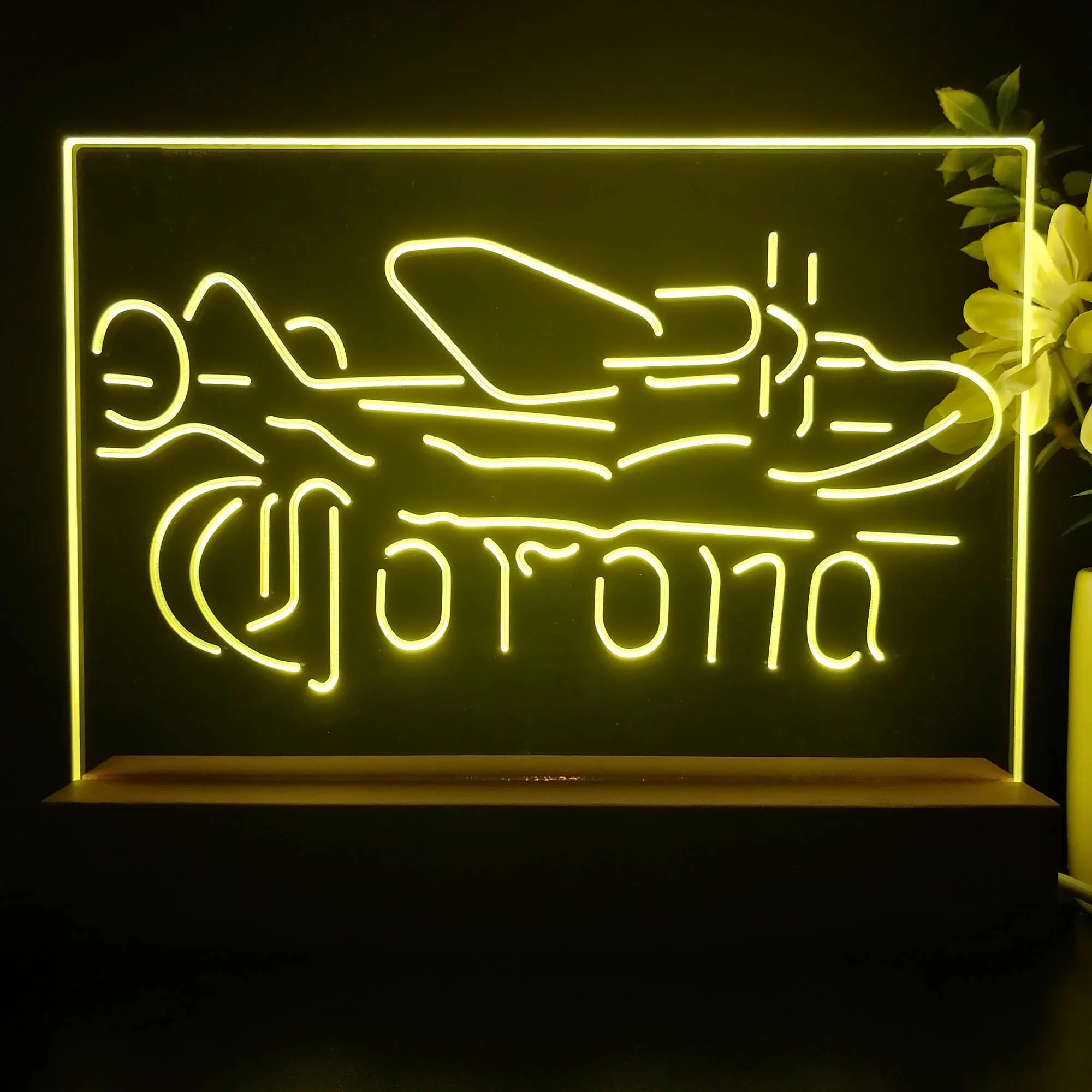Corona Classic Plane Neon Sign Pub Bar Lamp - Image 3