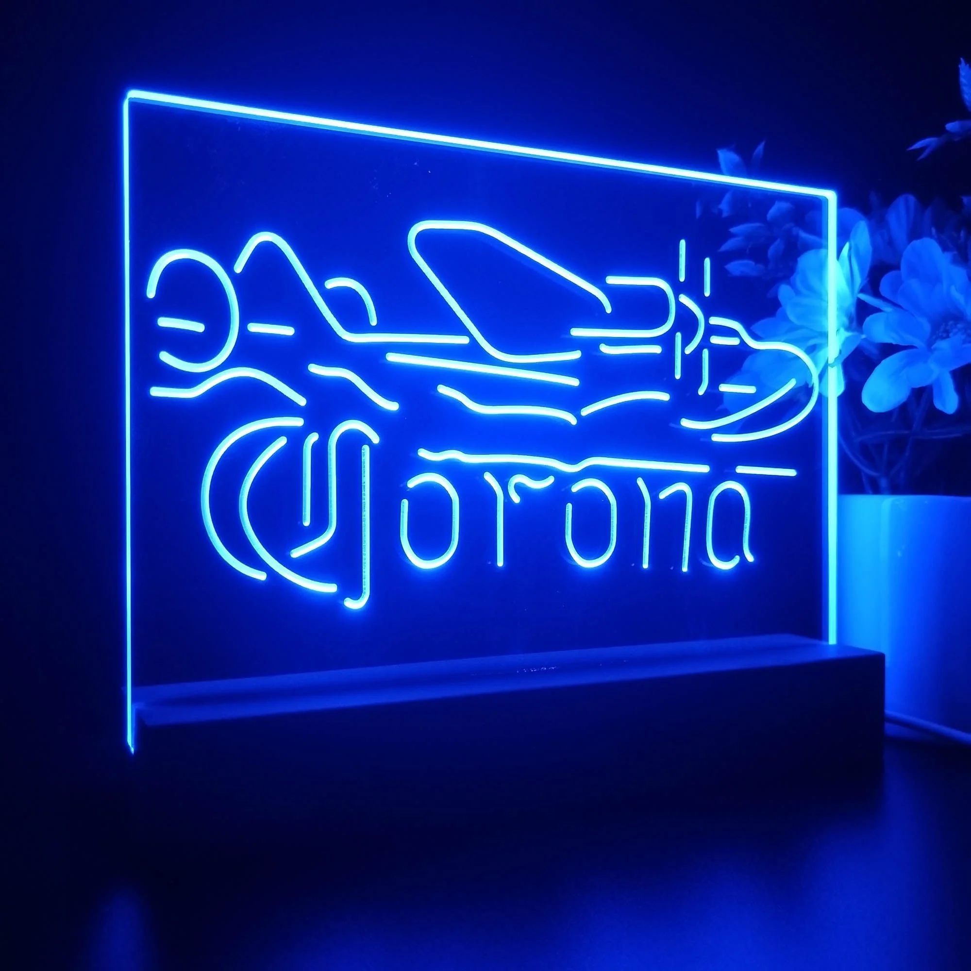 Corona Classic Plane Neon Sign Pub Bar Lamp - Image 7