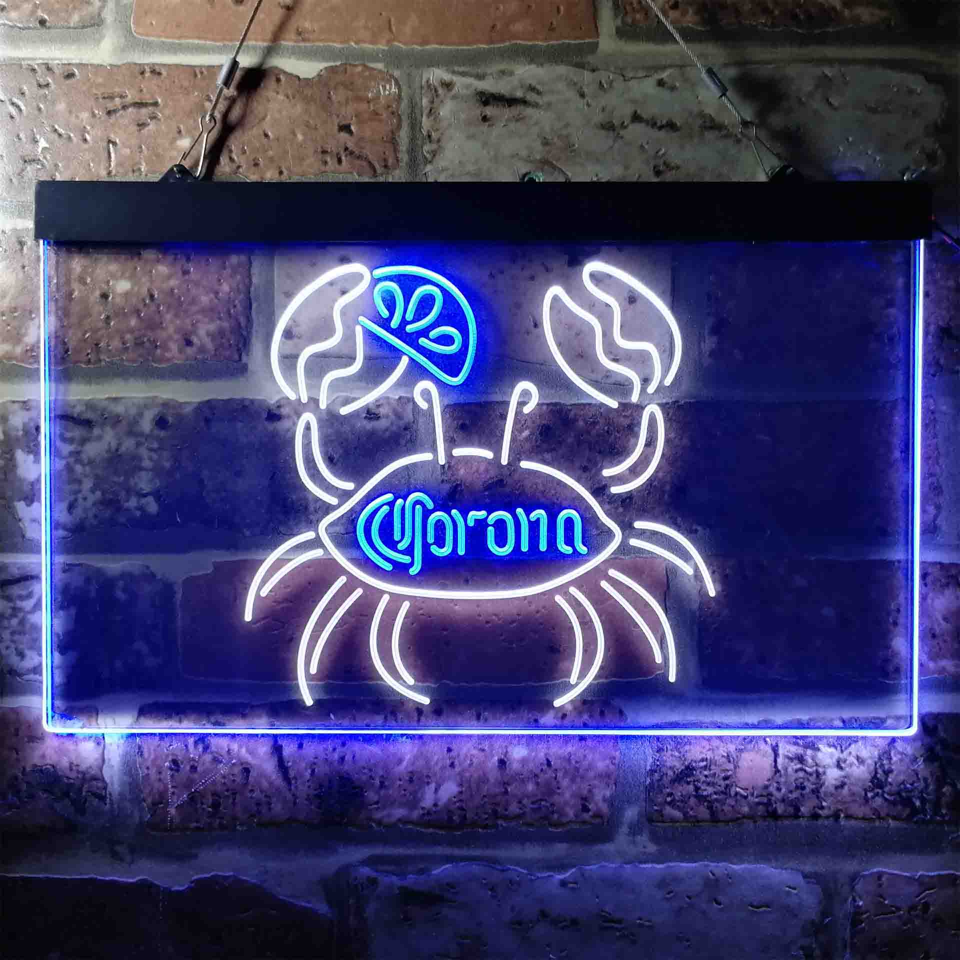 Corona Crab Lime Lemon Beer Neon-Like LED Sign - Image 11