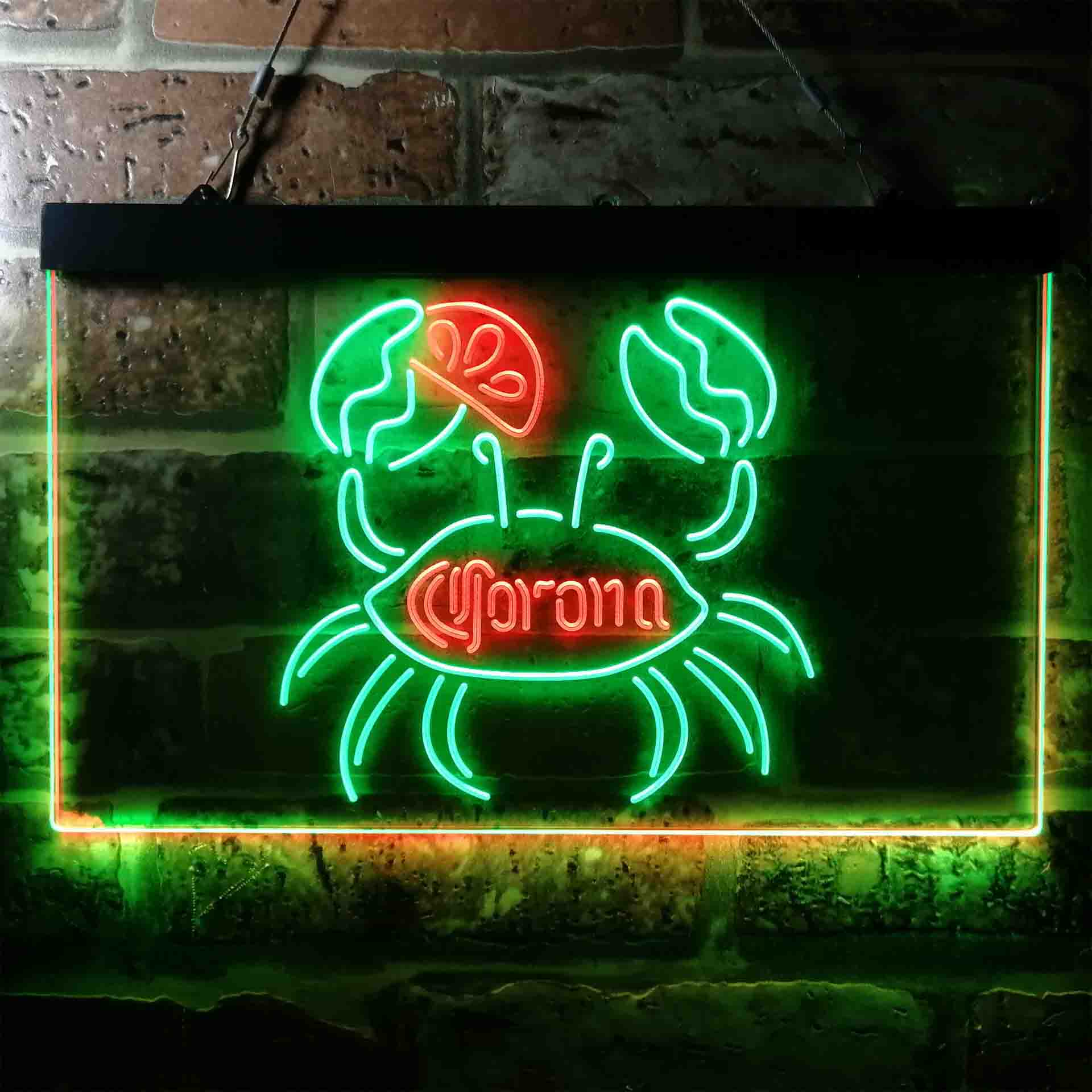 Corona Crab Lime Lemon Beer Neon-Like LED Sign - Image 12
