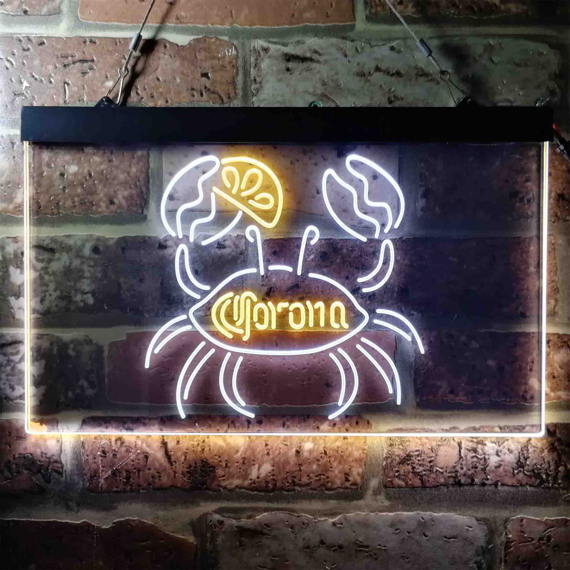 Corona Crab Lime Lemon Beer Neon-Like LED Sign - Image 13