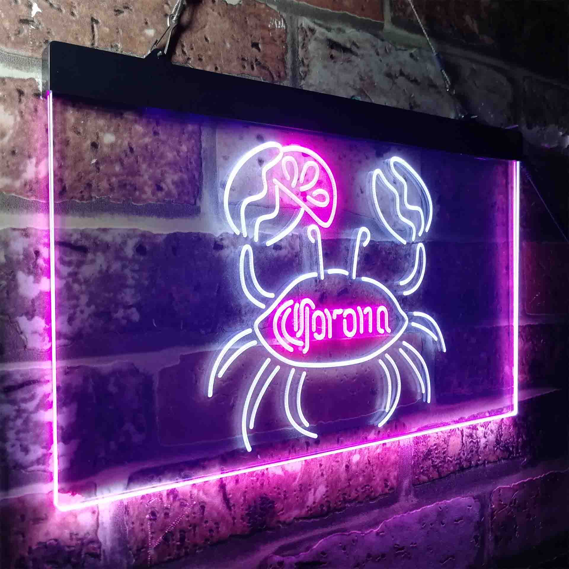 Corona Crab Lime Lemon Beer Neon-Like LED Sign - Image 14