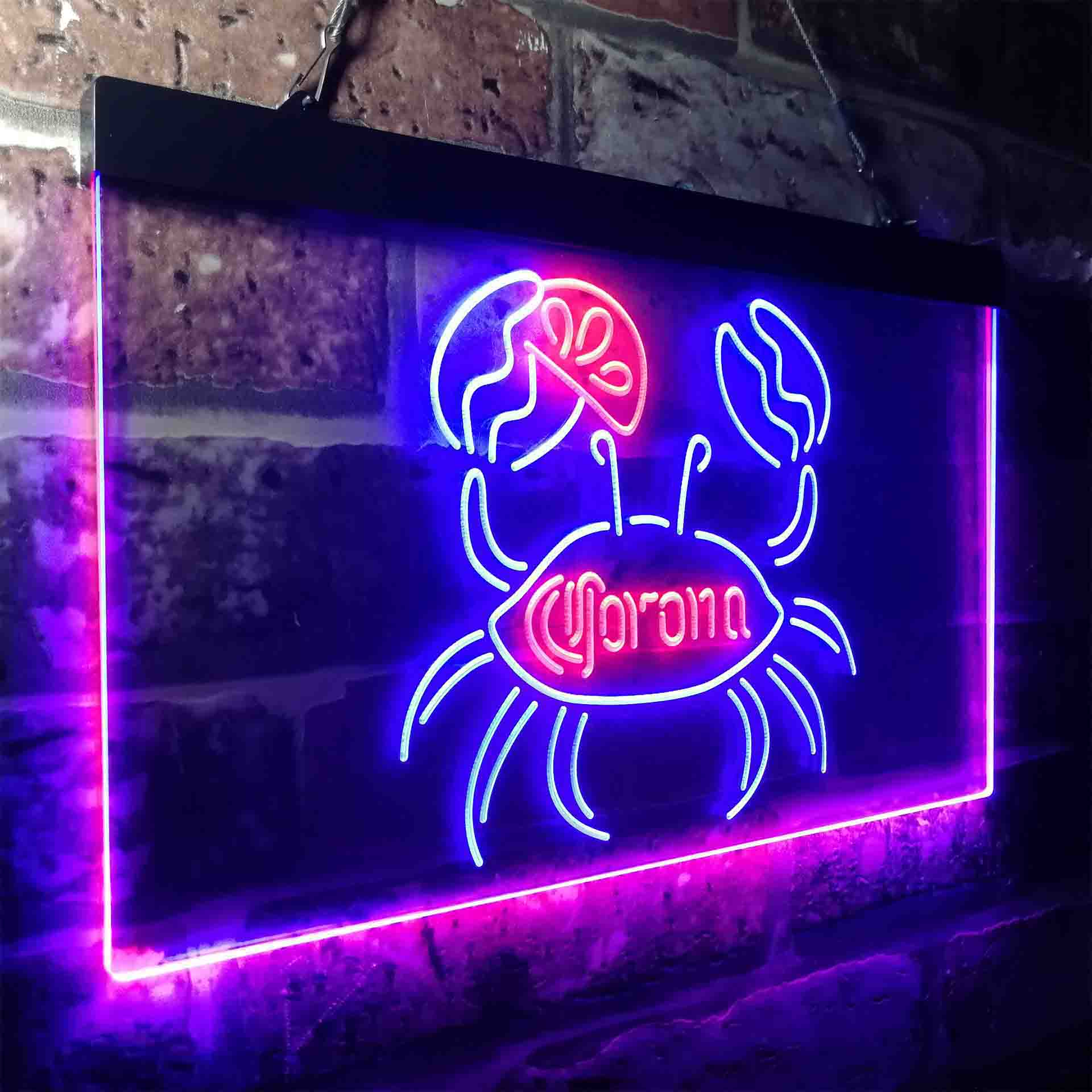Corona Crab Lime Lemon Beer Neon-Like LED Sign - Image 15