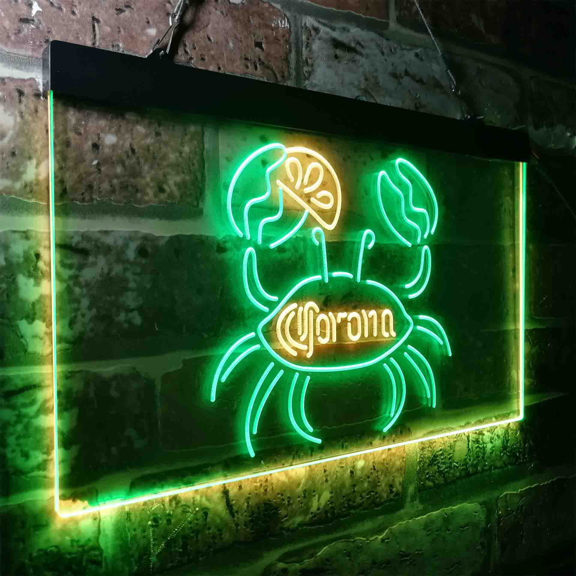 Corona Crab Lime Lemon Beer Neon-Like LED Sign - Image 16